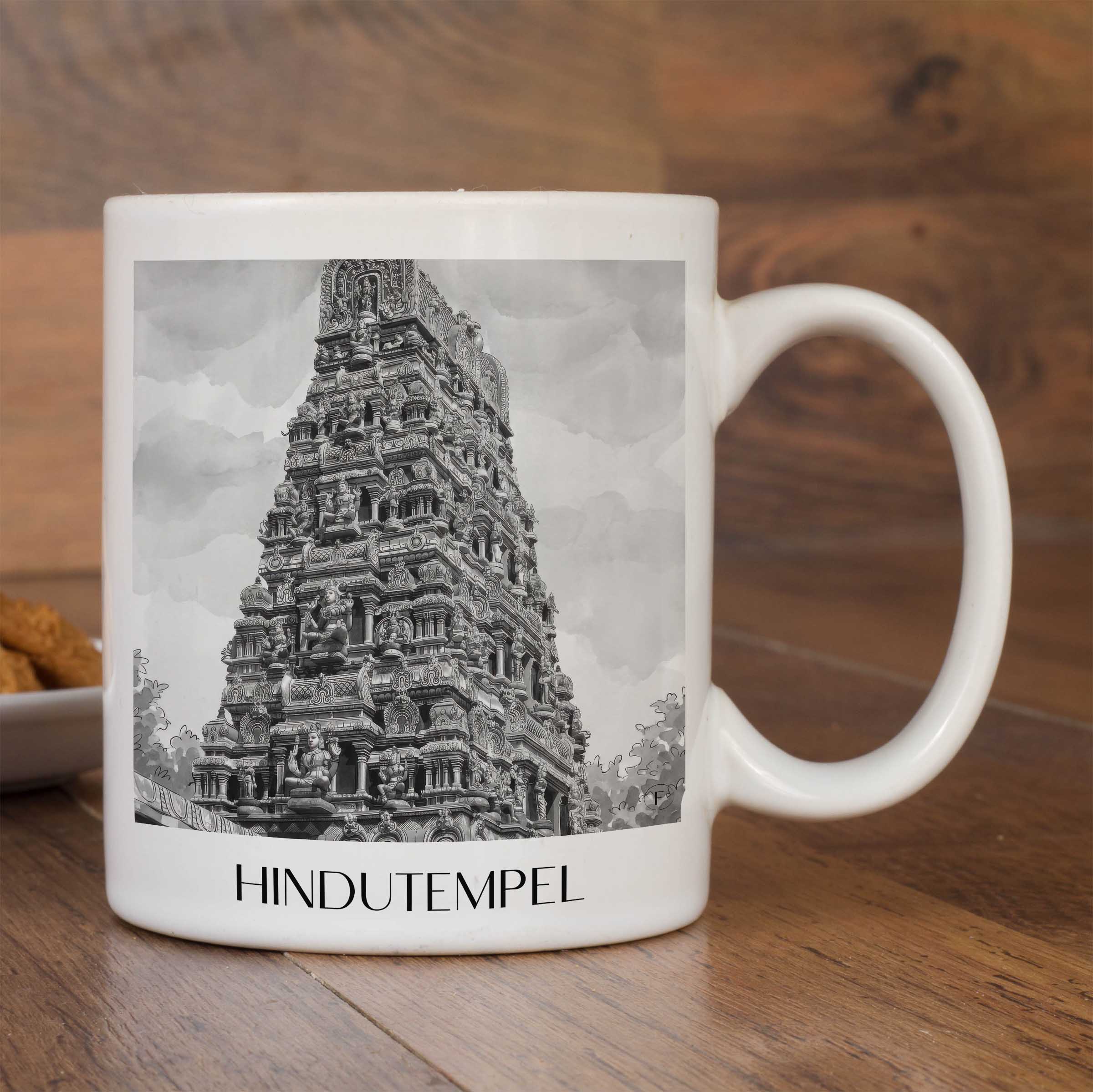 hindutempel-hamm-deutschland-kaffeebecher-aquarell-schwarz-weiss