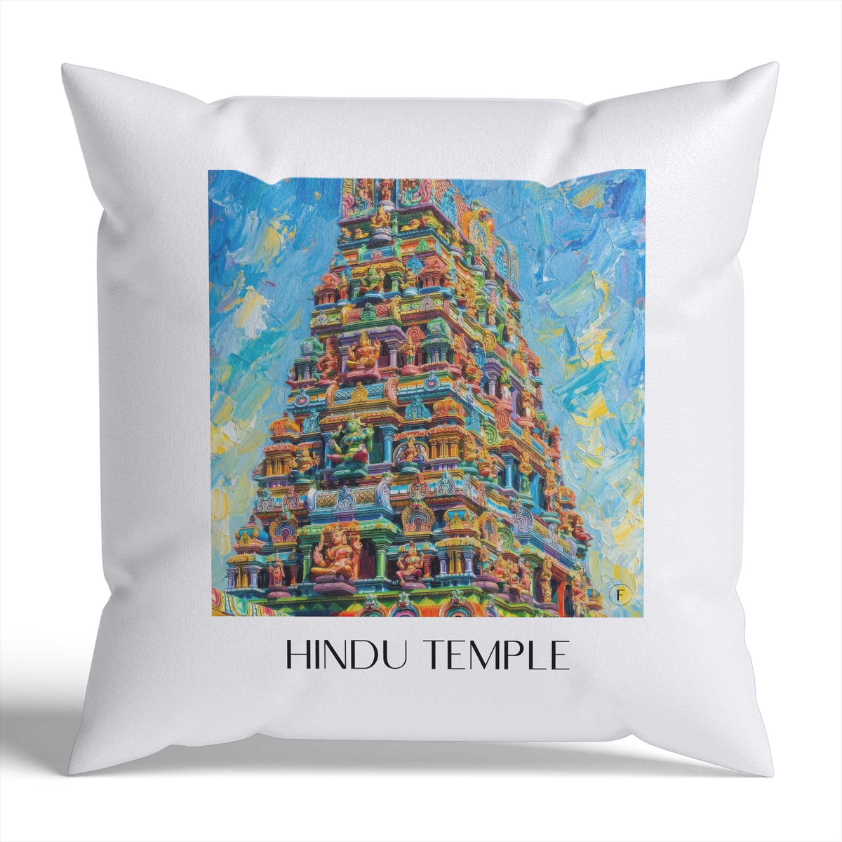 Hindutempel Kissenhülle - Zierkissen Bezug - Hamm - Deutschland Kissen bzw. Kissenbezug im Ölgemälde Stil - favplace