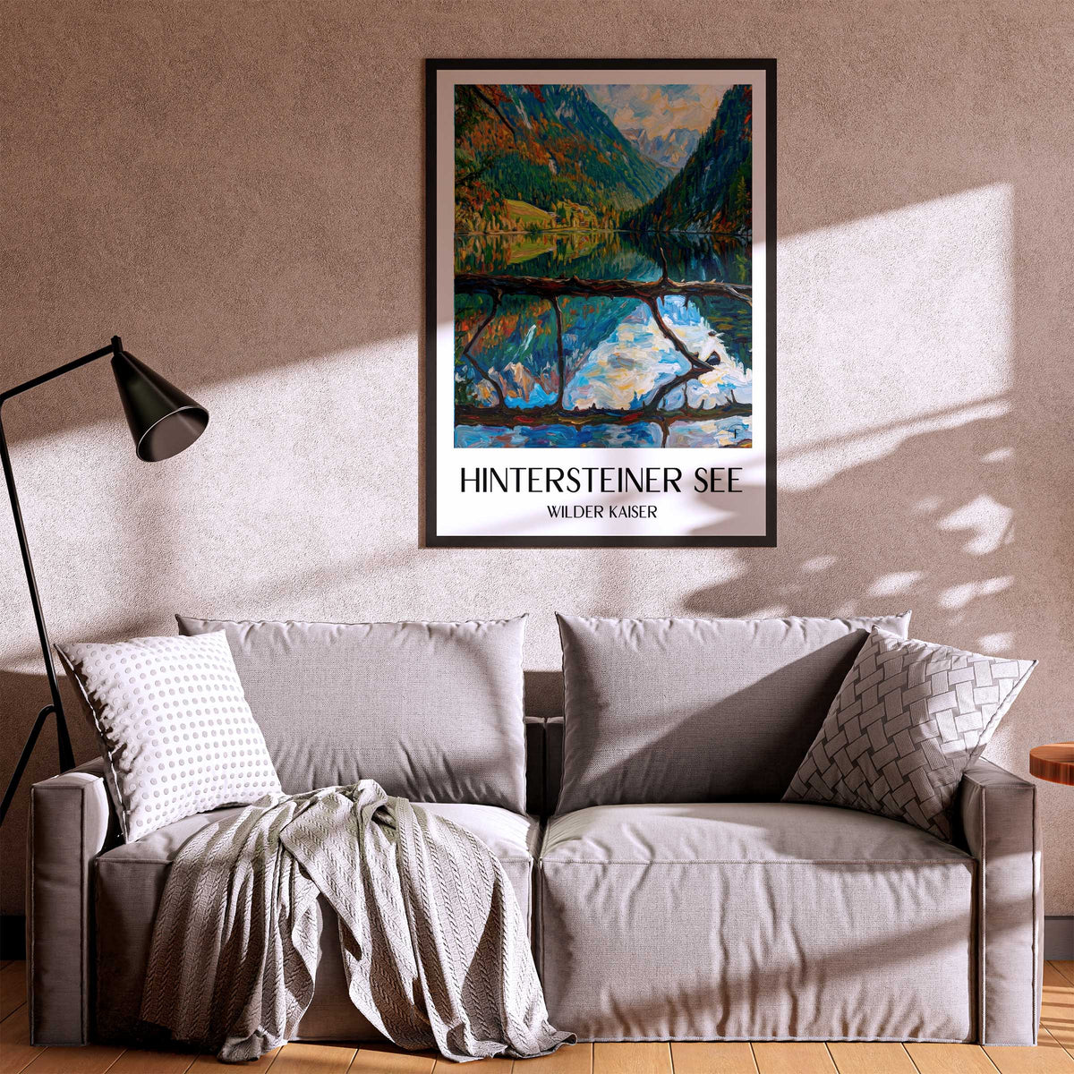 hintersteiner-see-wilder-kaiser-österreich-poster-oil-painting-oelgemaelde