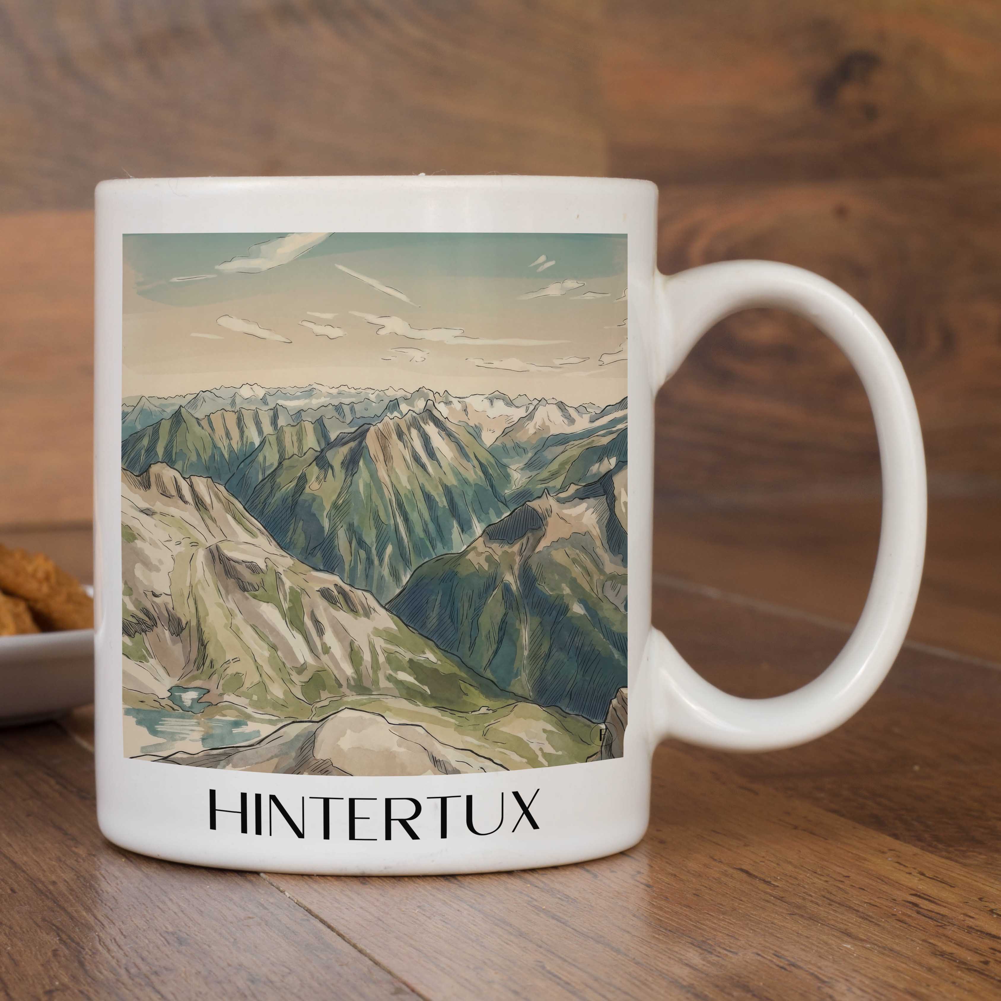 hintertux-zillertal-österreich-kaffeebecher-aquarell