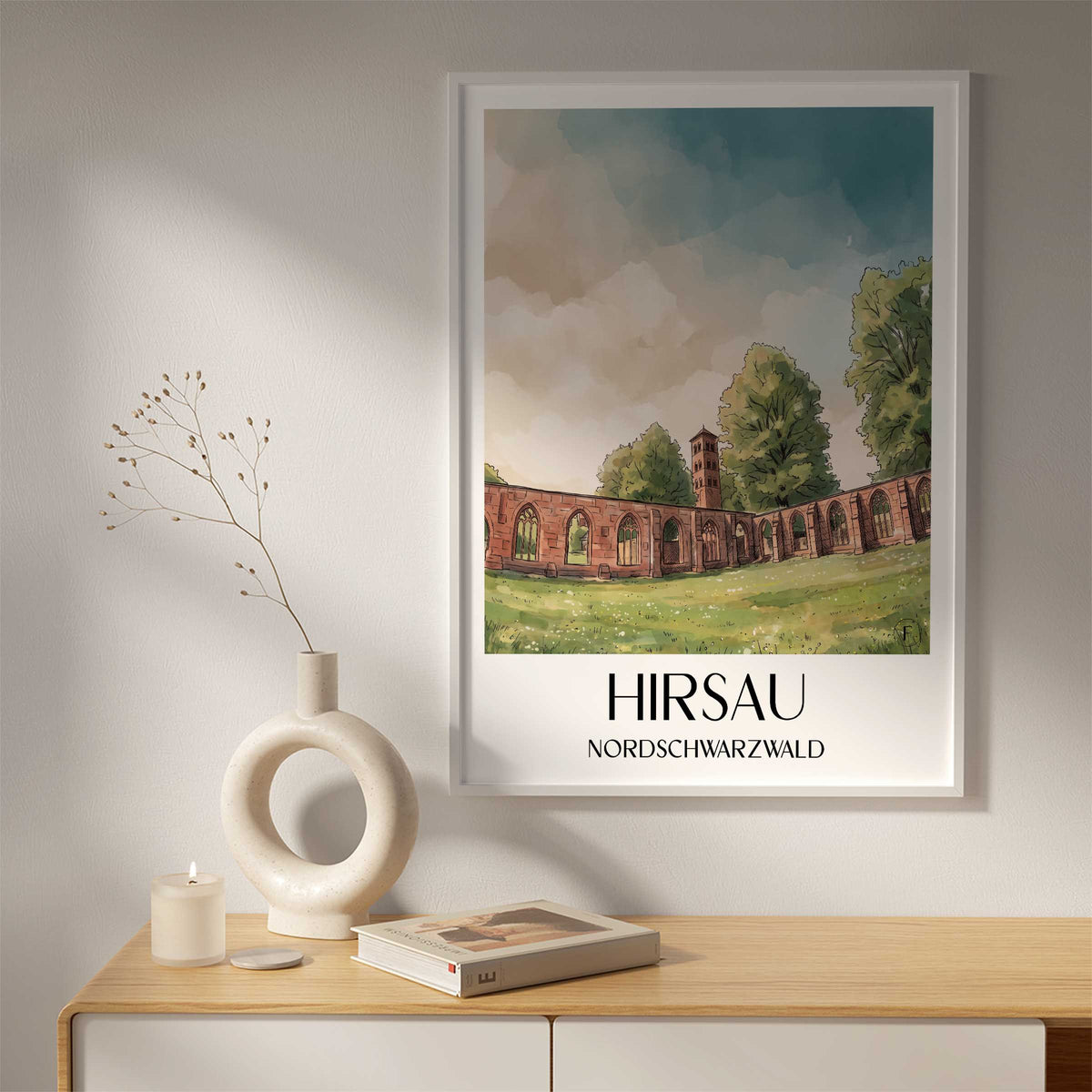 hirsau-nordschwarzwald-deutschland-poster-aquarell