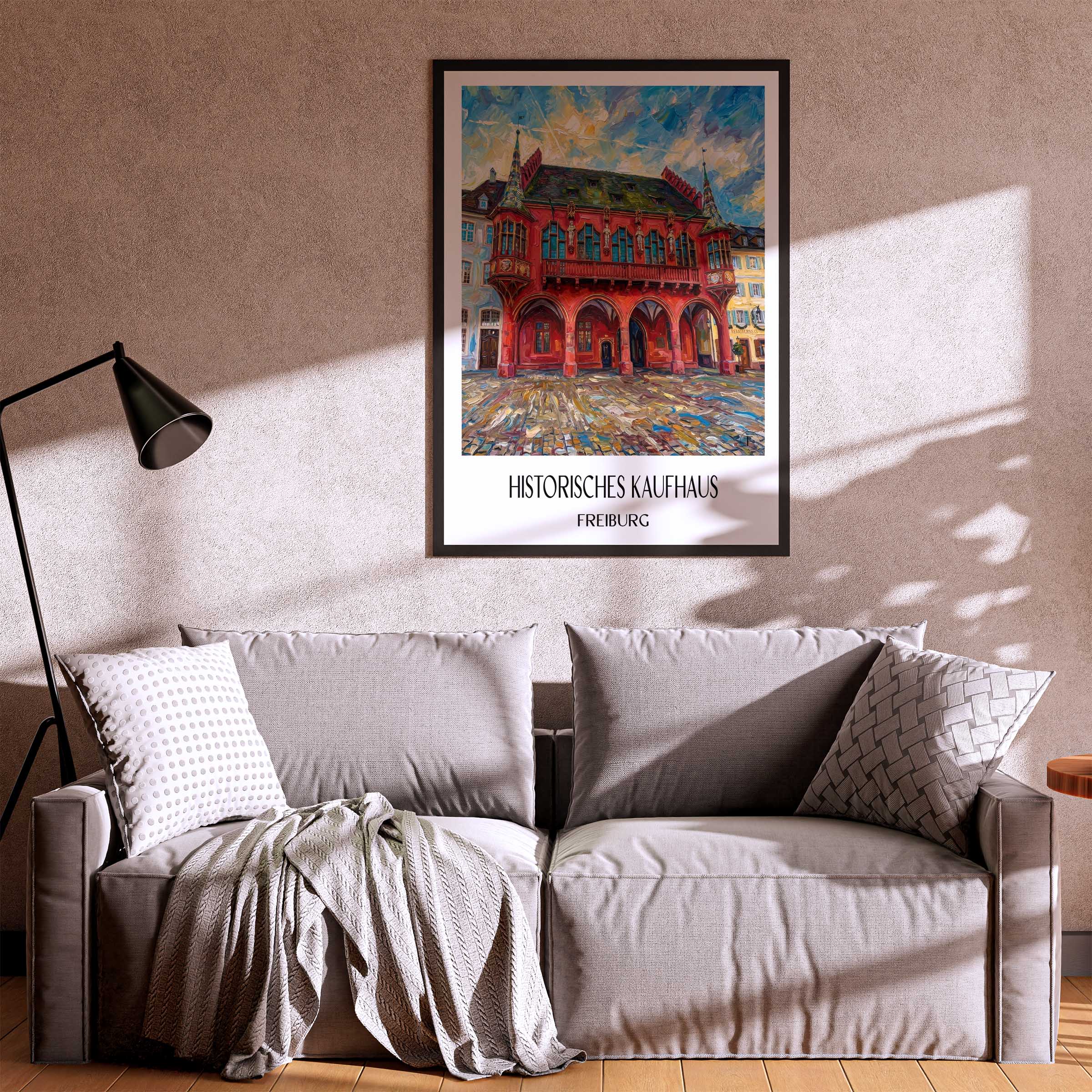 historisches-kaufhaus-freiburg-deutschland-poster-oil-painting-oelgemaelde