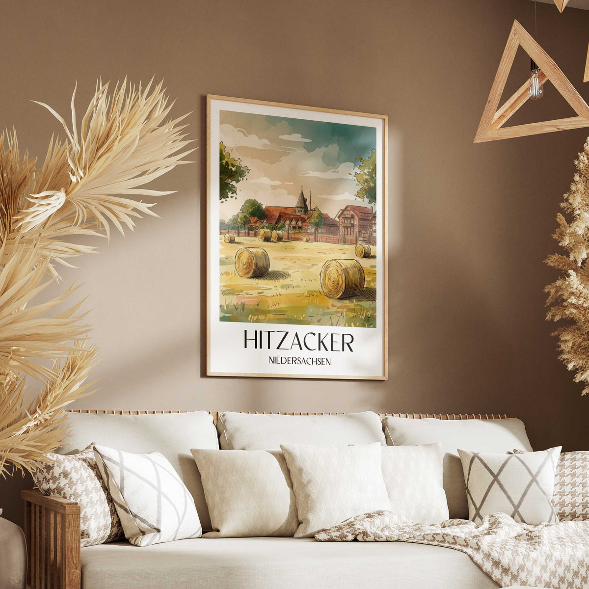 hitzacker-niedersachsen-deutschland-poster-aquarell
