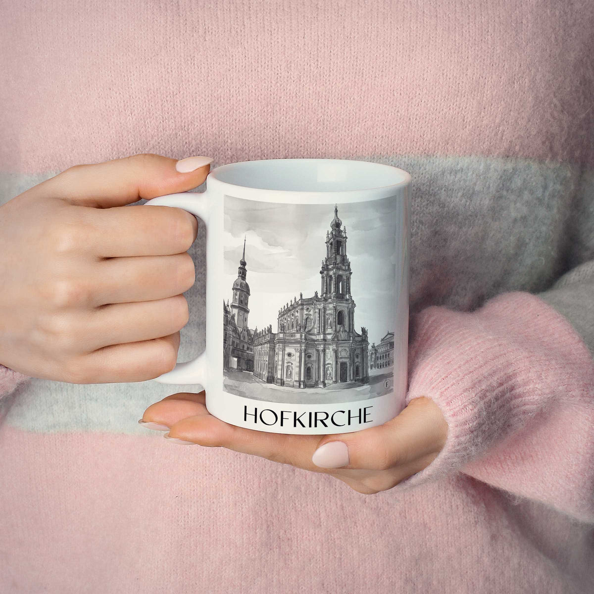 hofkirche-dresden-deutschland-kaffeebecher-aquarell-schwarz-weiss