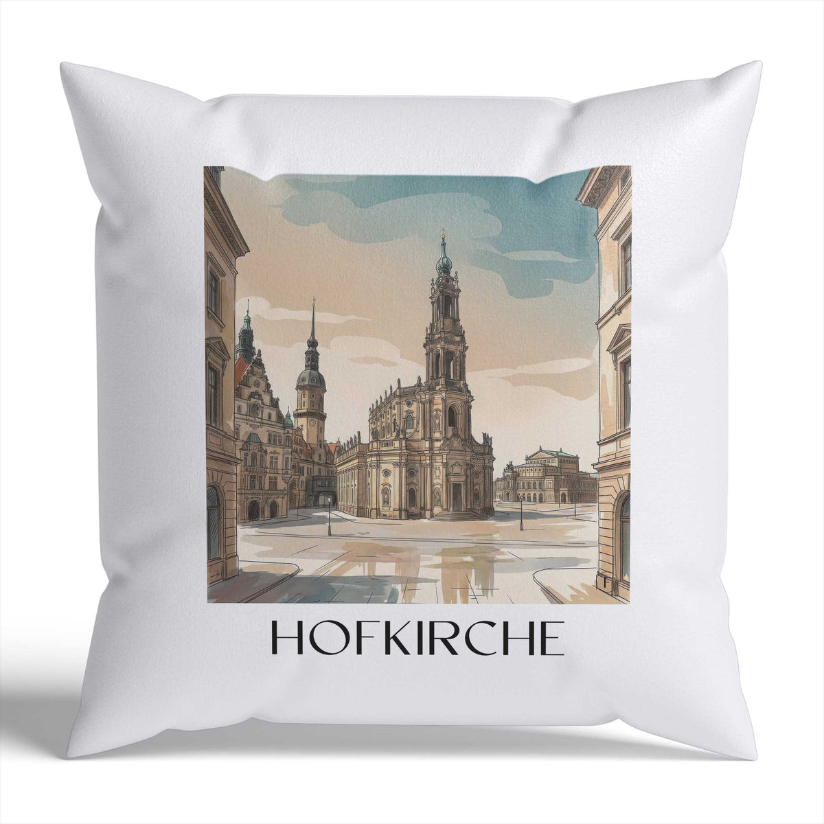 hofkirche-dresden-deutschland-kissenbezug-aquarell