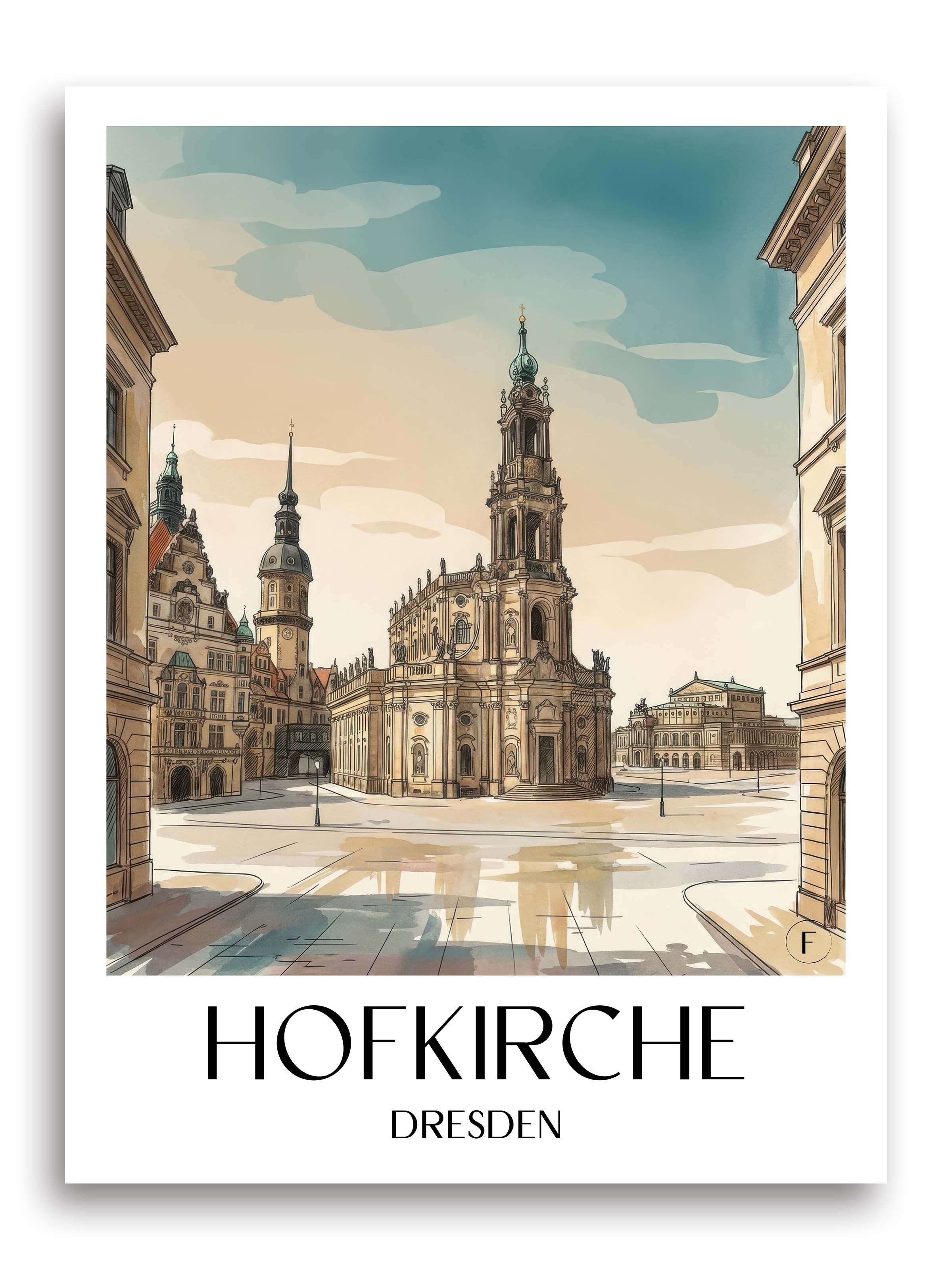 hofkirche-dresden-deutschland-poster-aquarell