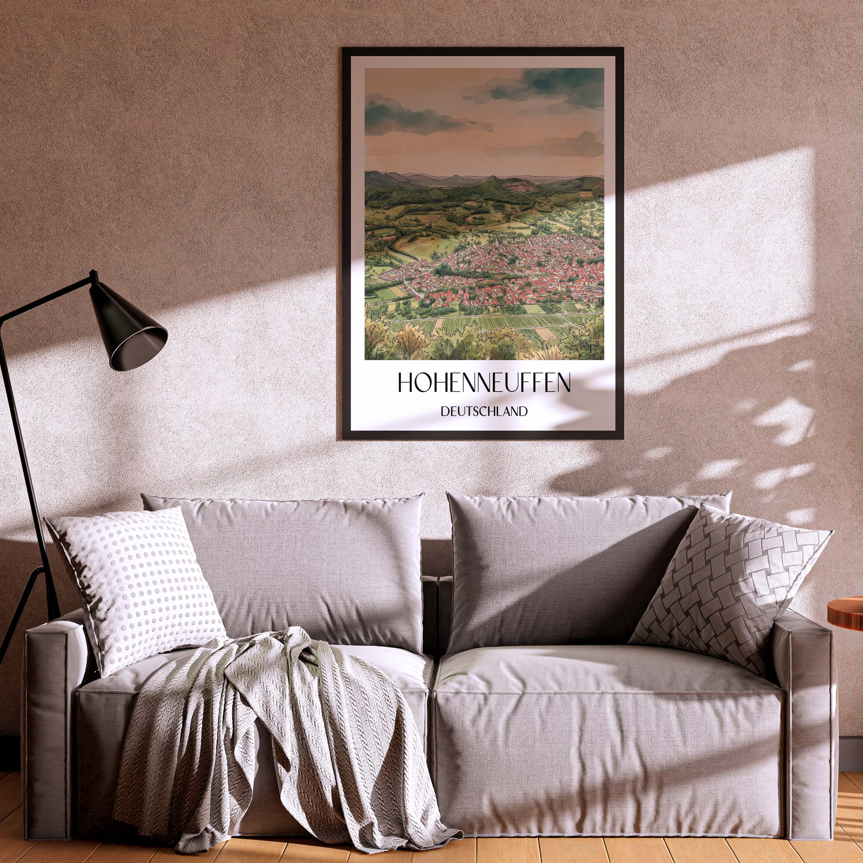 hohenneuffen-deutschland-poster-aquarell