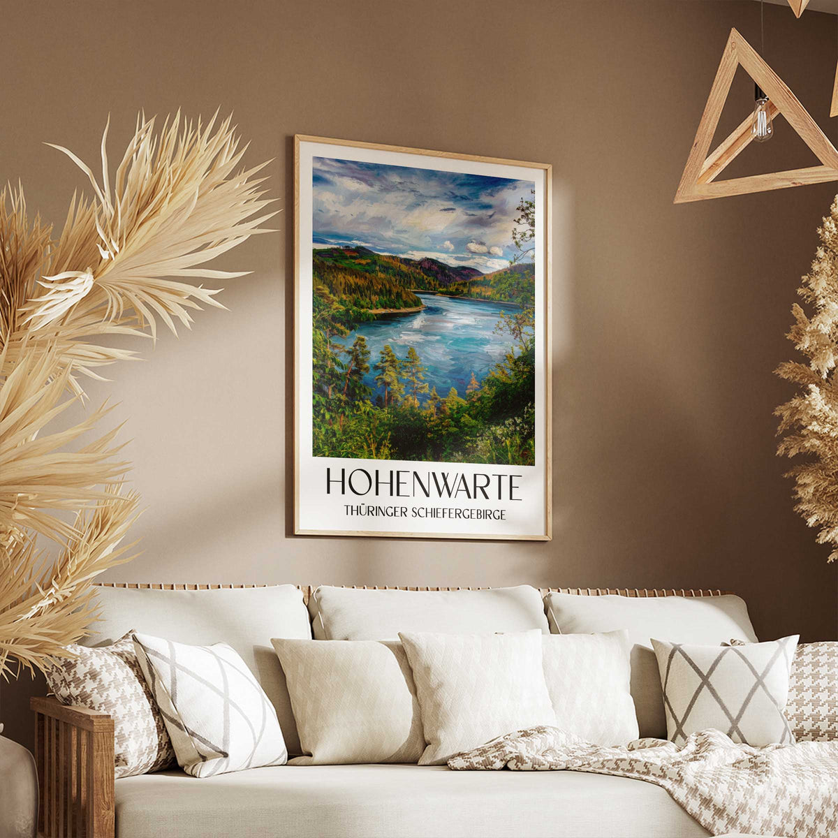 hohenwarte-thüringer-schiefergebirge-deutschland-poster-oil-painting-oelgemaelde