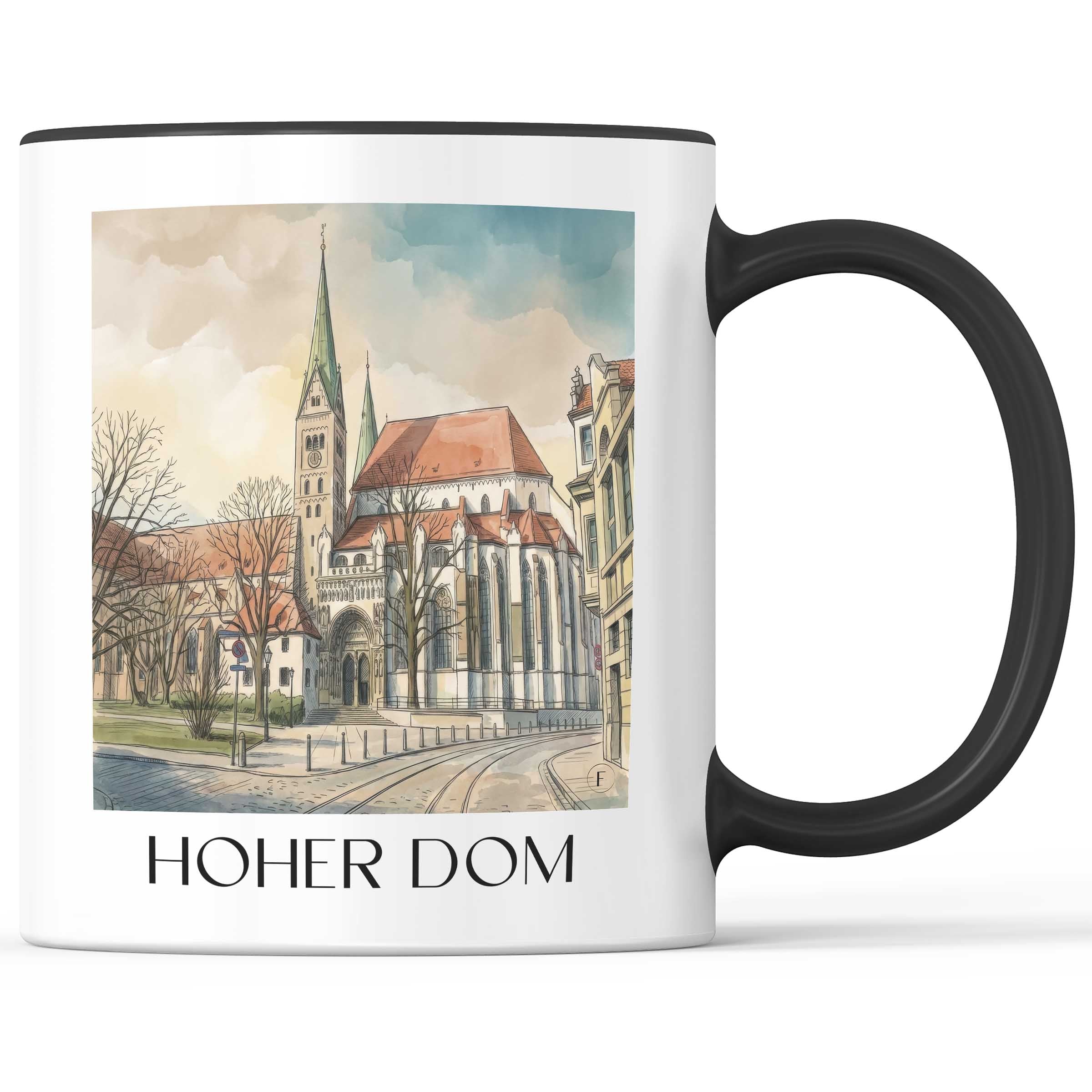 hoher-dom-augsburg-deutschland-kaffeebecher-aquarell