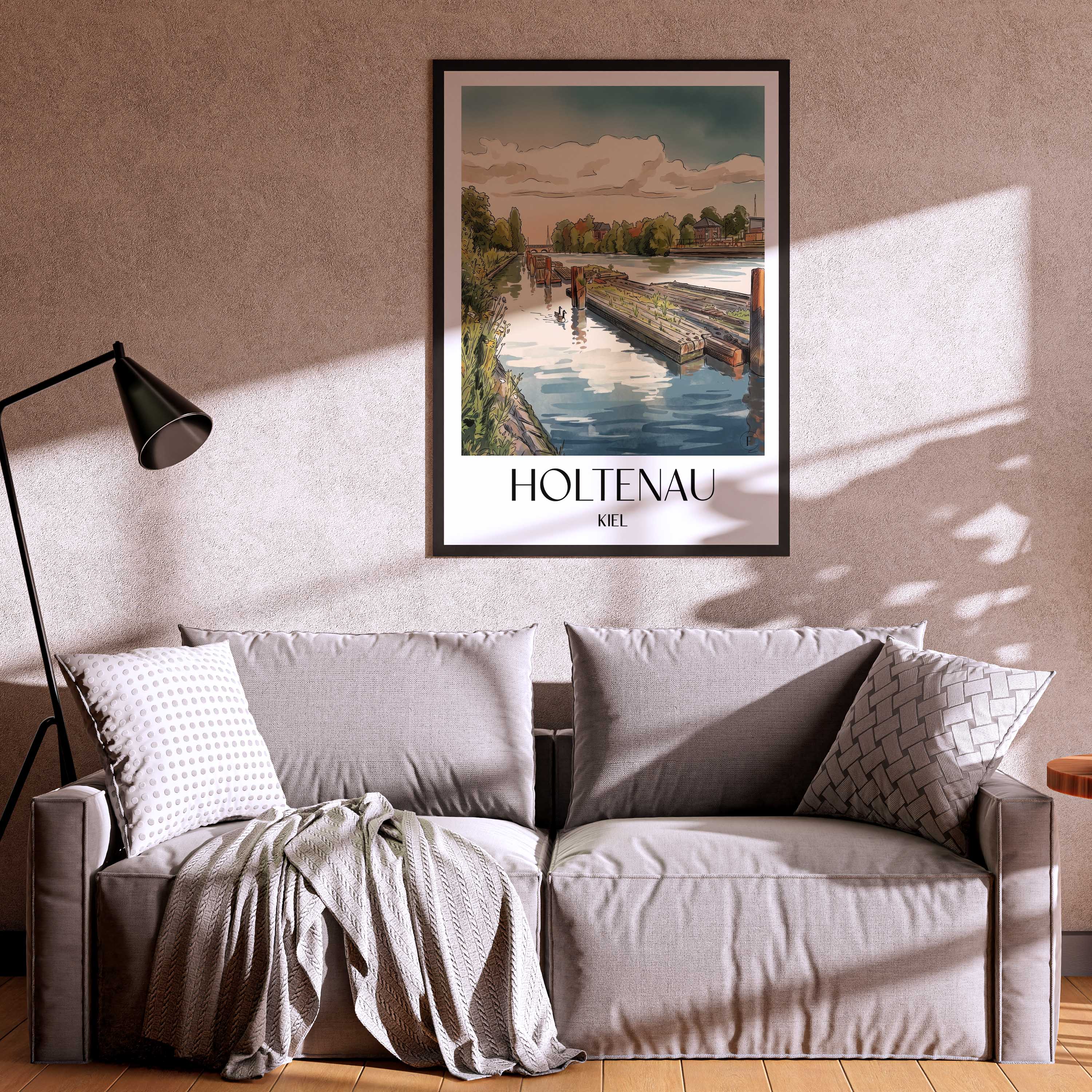 holtenau-kiel-deutschland-poster-aquarell