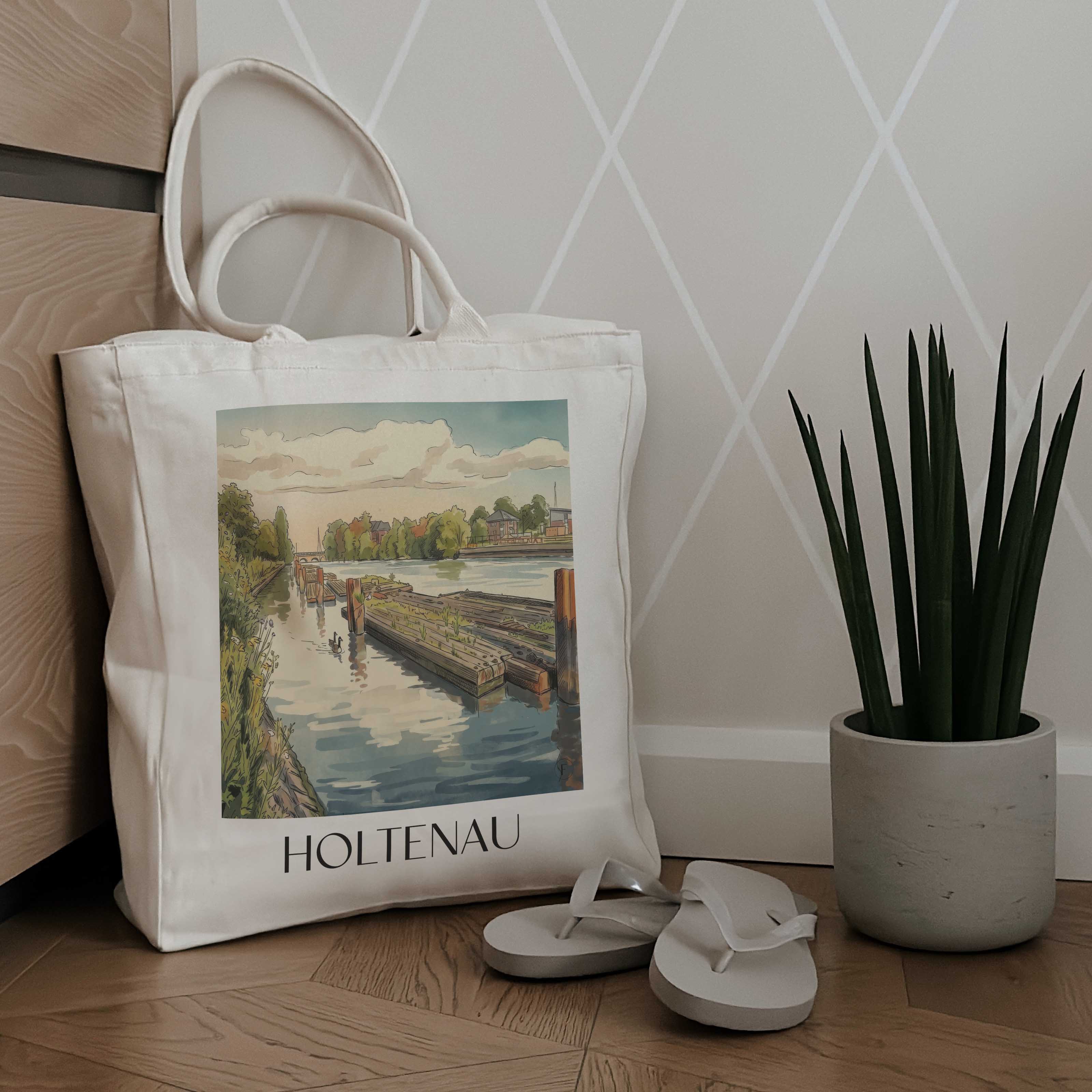 holtenau-kiel-deutschland-einkaufstasche-aquarell