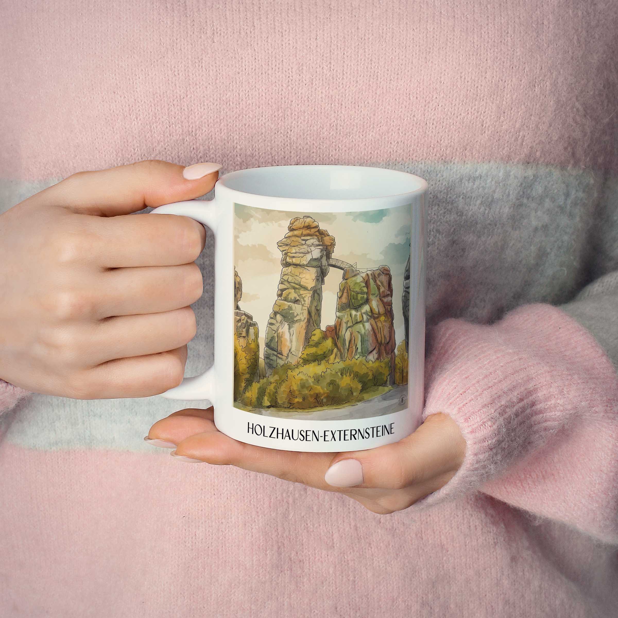 holzhausen-externsteine-teutoburger-wald-deutschland-kaffeebecher-aquarell