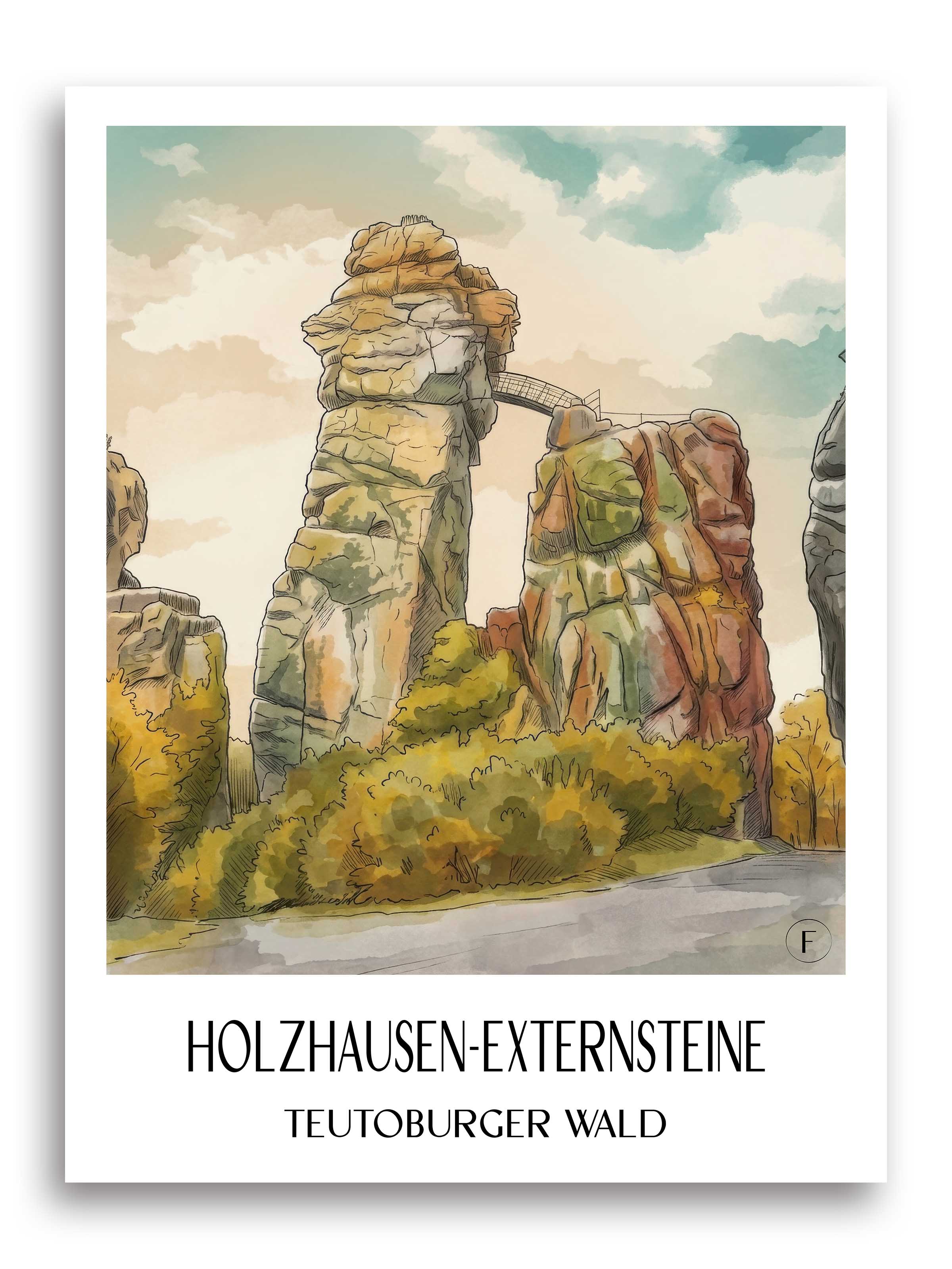 holzhausen-externsteine-teutoburger-wald-deutschland-poster-aquarell