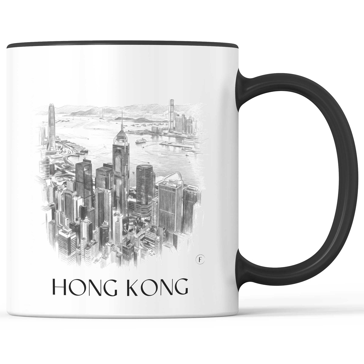 hong-kong-china-kaffeebecher-bleistift-zeichnung-drawing