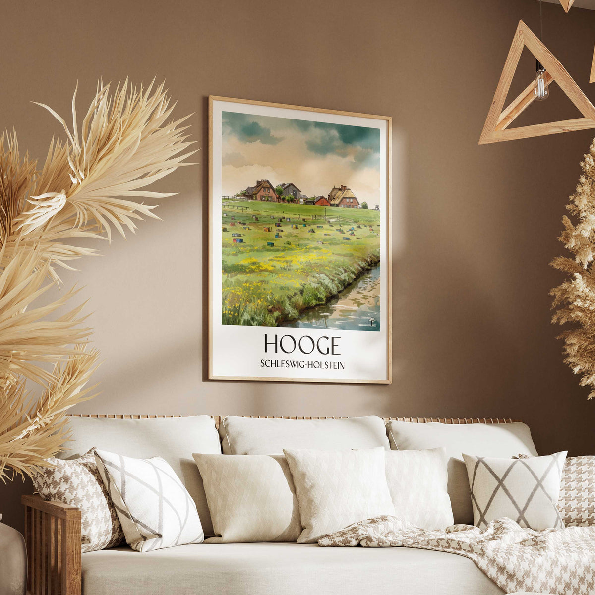 hooge-schleswig-holstein-deutschland-poster-aquarell