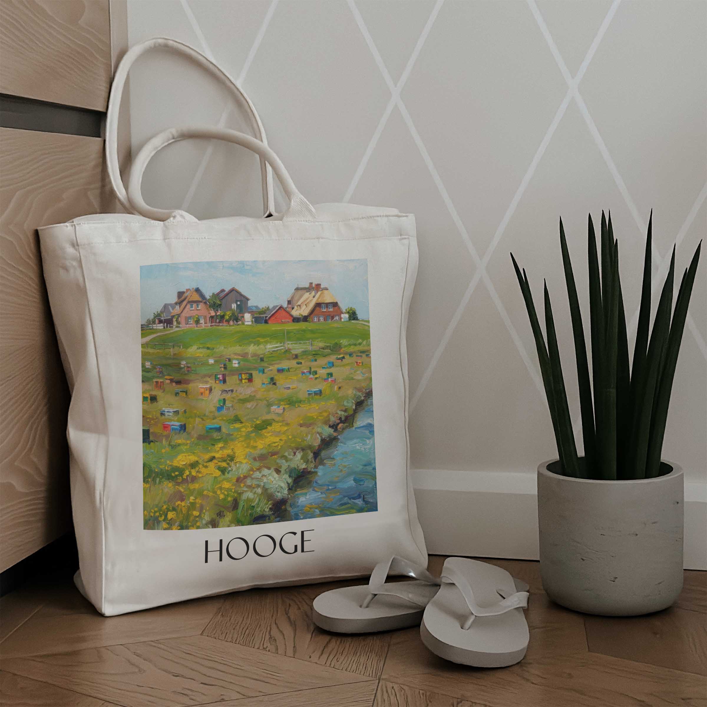 hooge-schleswig-holstein-deutschland-einkaufstasche-oil-painting-oelgemaelde