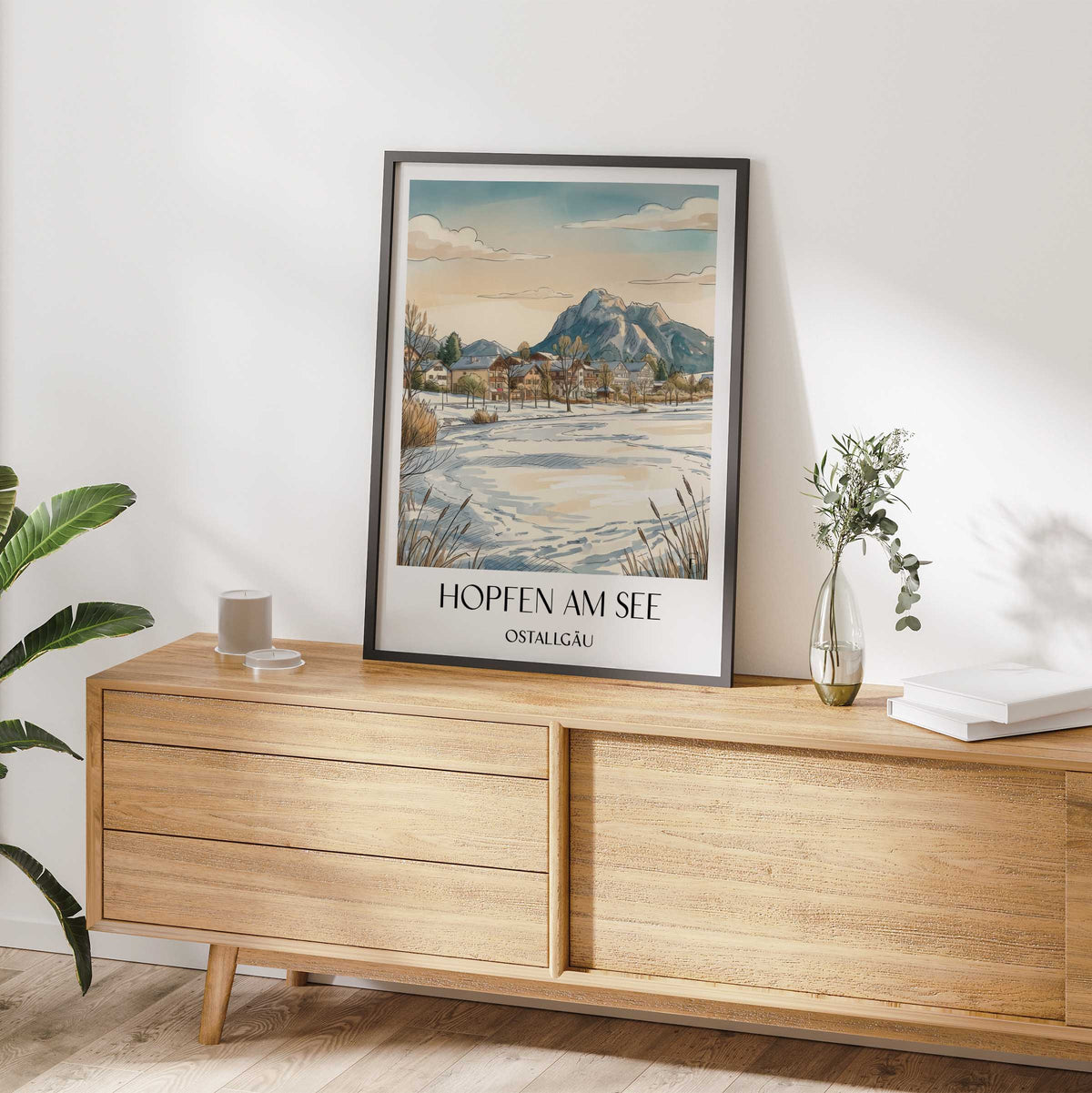 hopfen-am-see-ostallgäu-deutschland-poster-aquarell