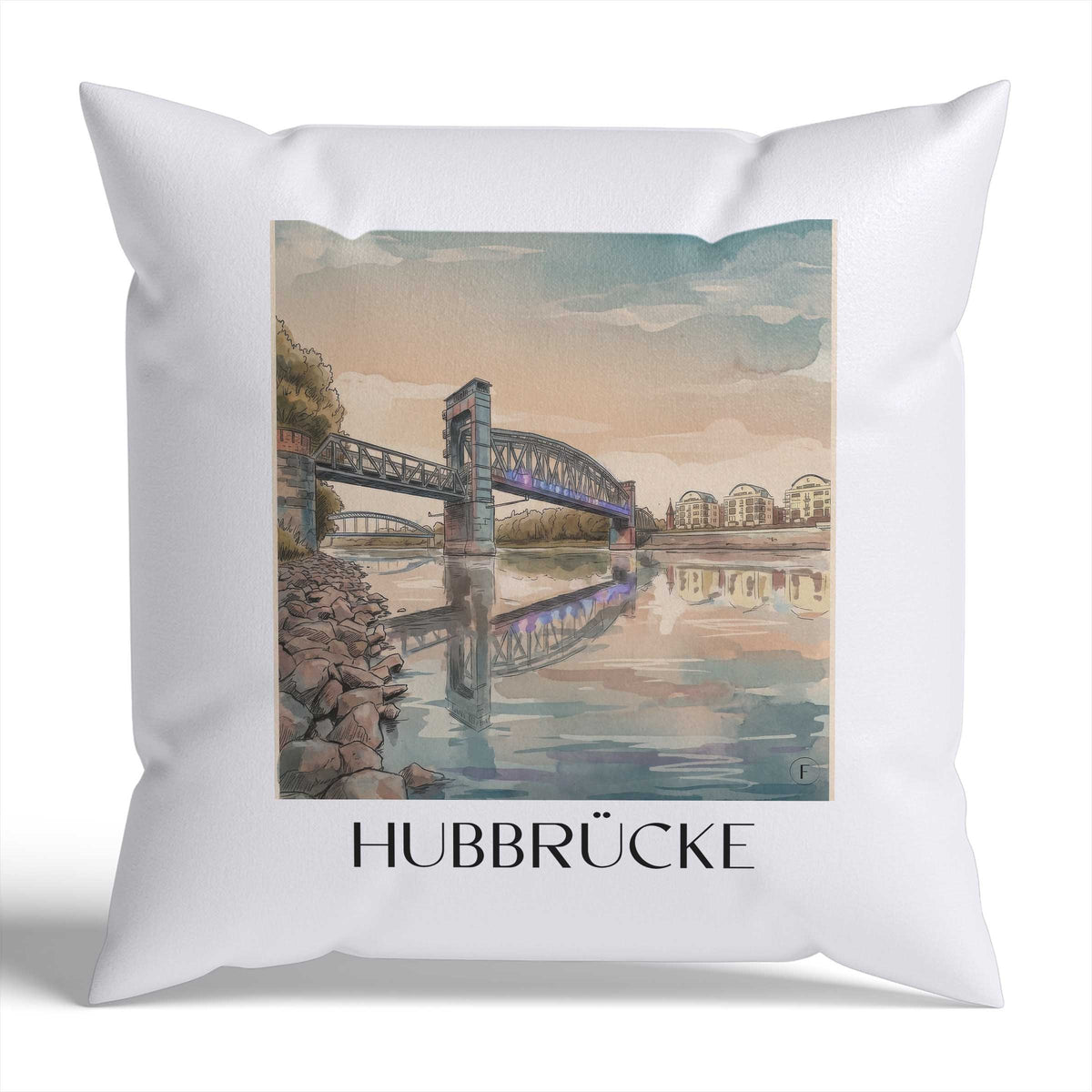 hubbrücke-magdeburg-deutschland-kissenbezug-aquarell