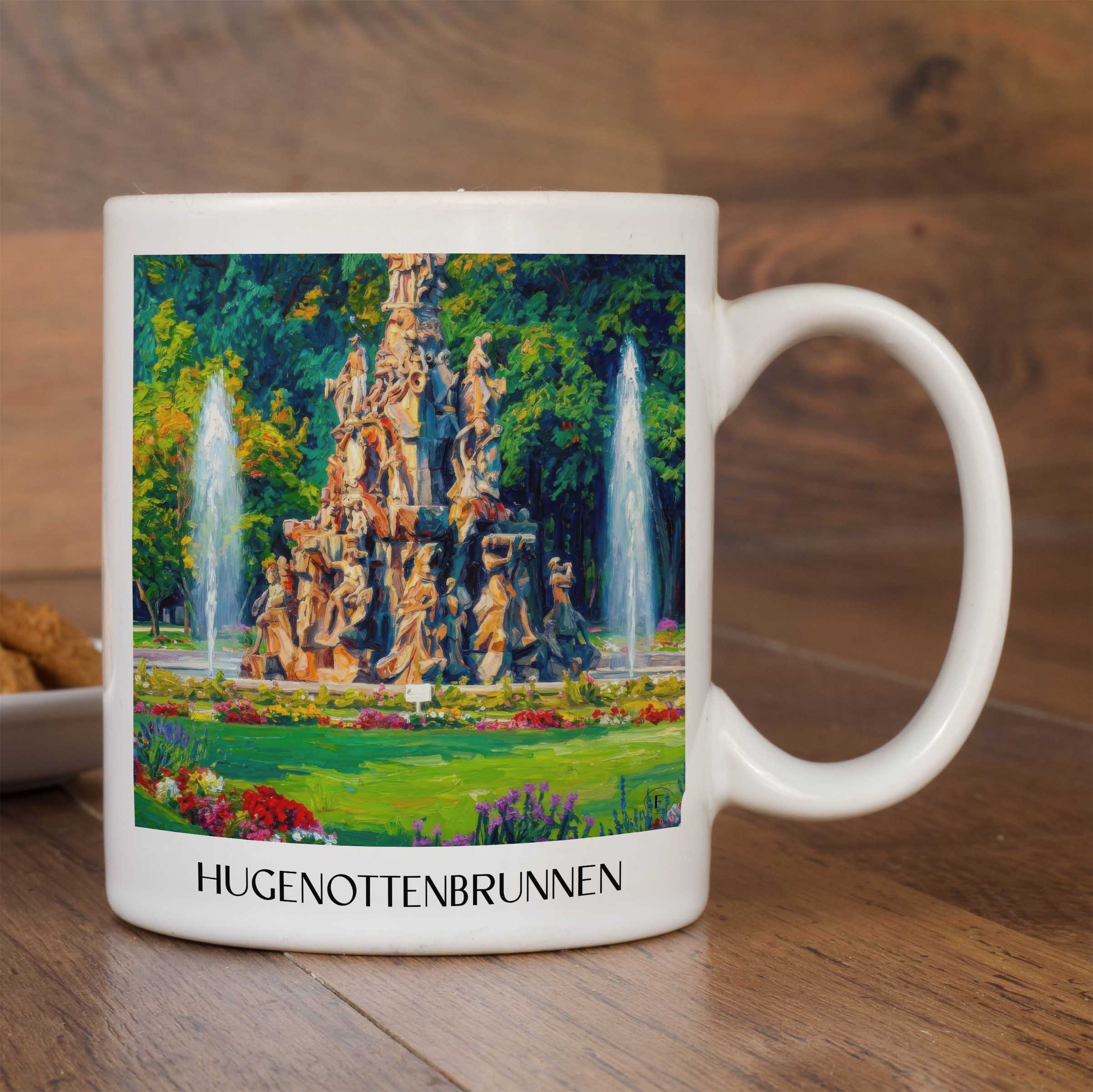 hugenottenbrunnen-erlangen-deutschland-kaffeebecher-oil-painting-oelgemaelde
