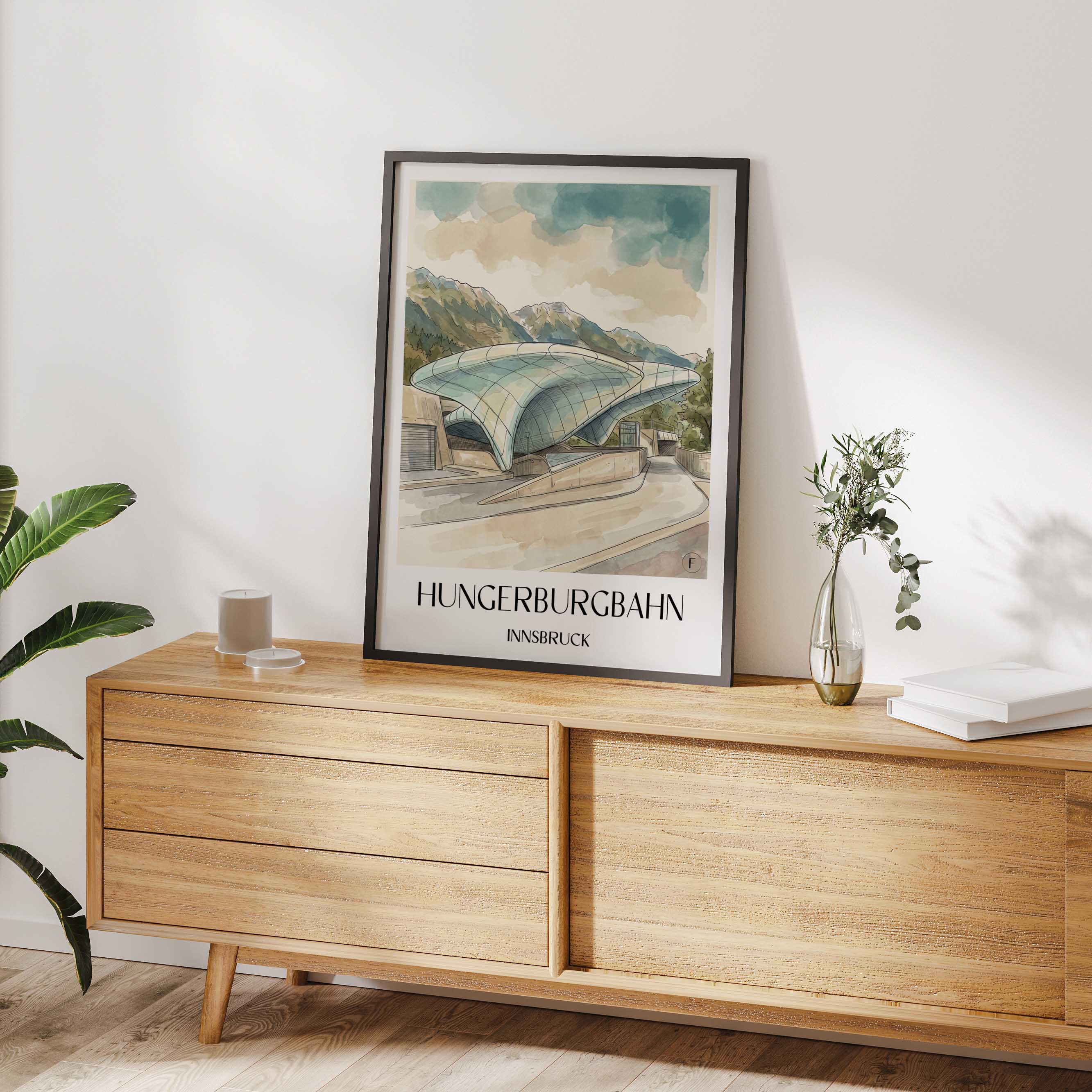hungerburgbahn-innsbruck-österreich-poster-aquarell