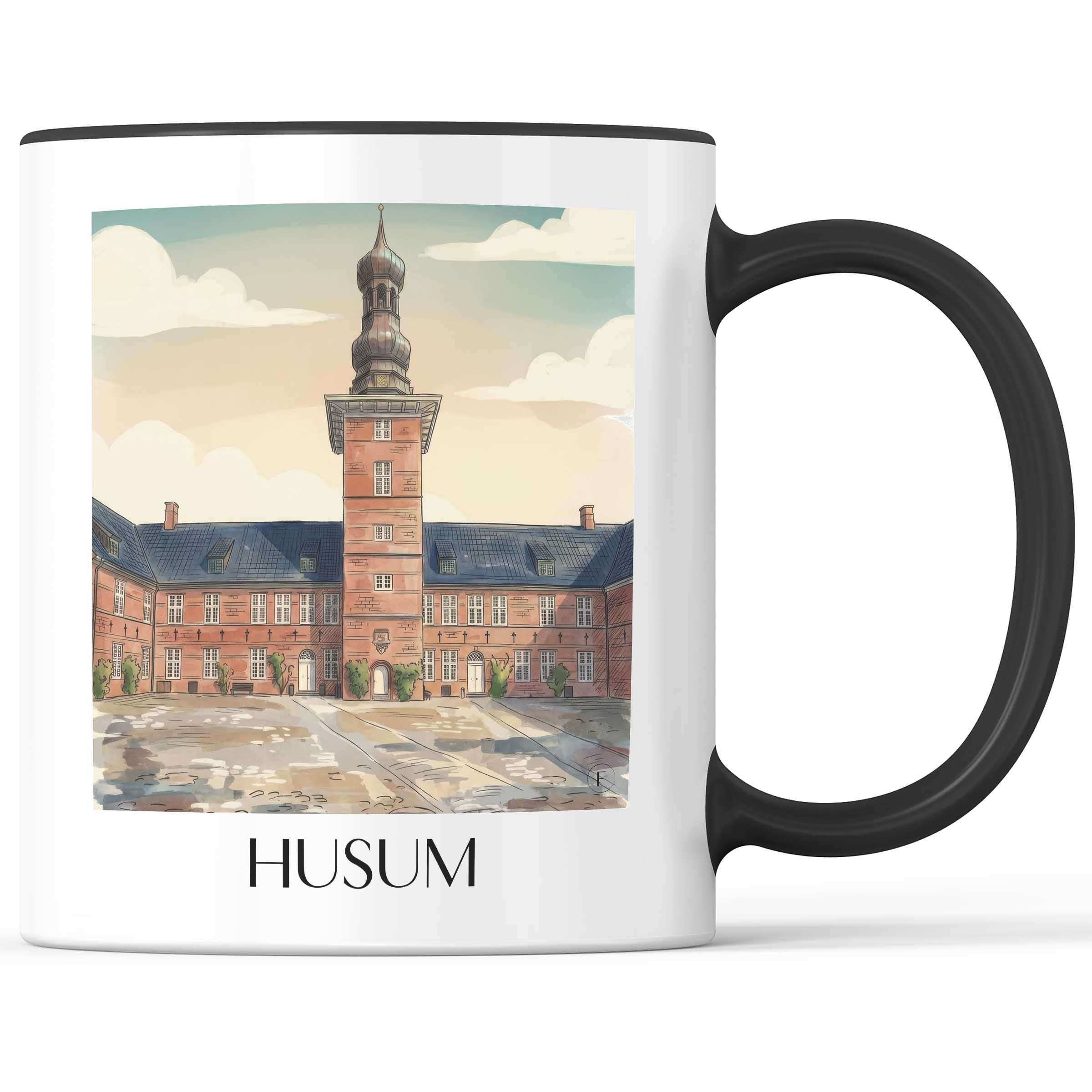 husum-schleswig-deutschland-kaffeebecher-aquarell