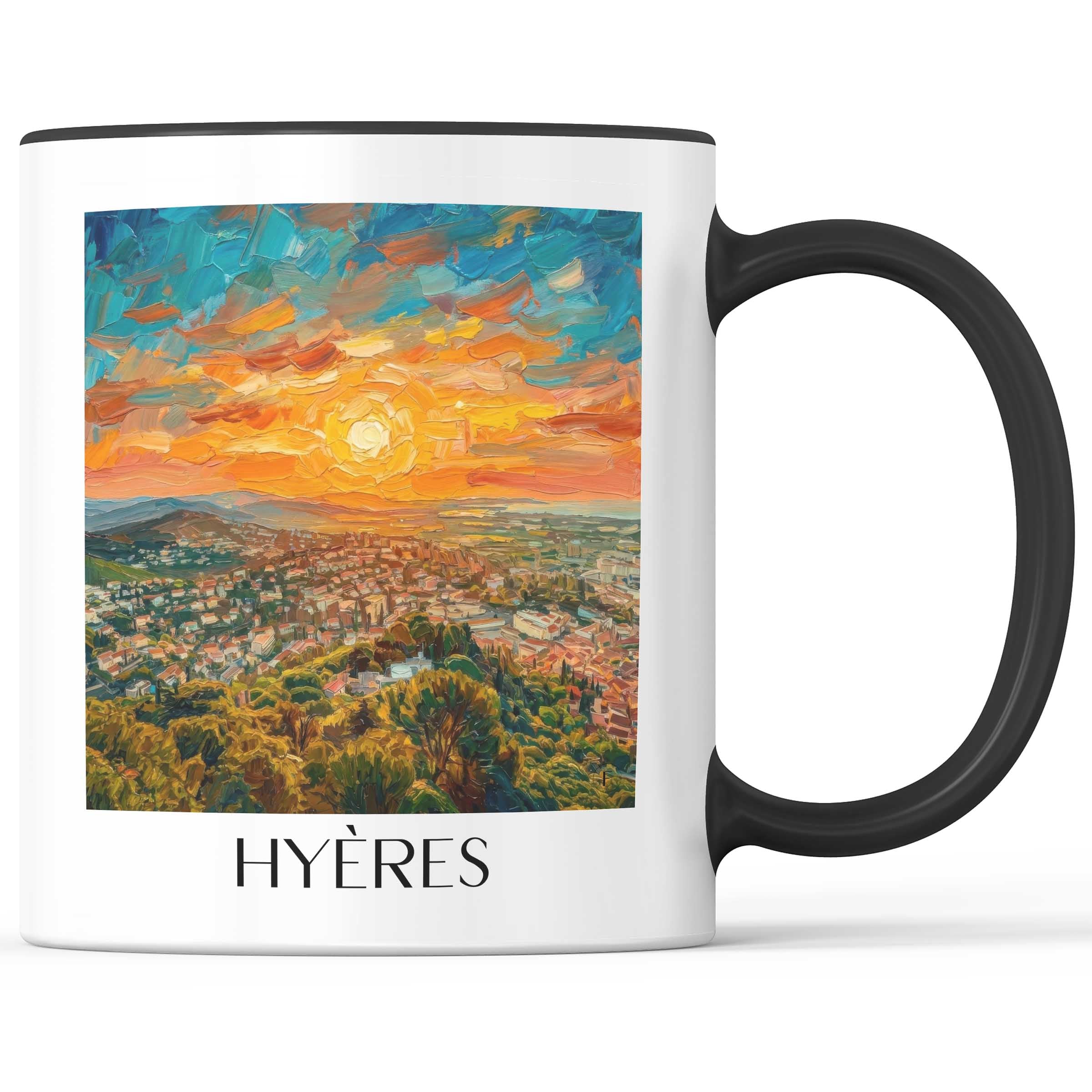 hyères-côte-d´azur-frankreich-kaffeebecher-oil-painting-oelgemaelde