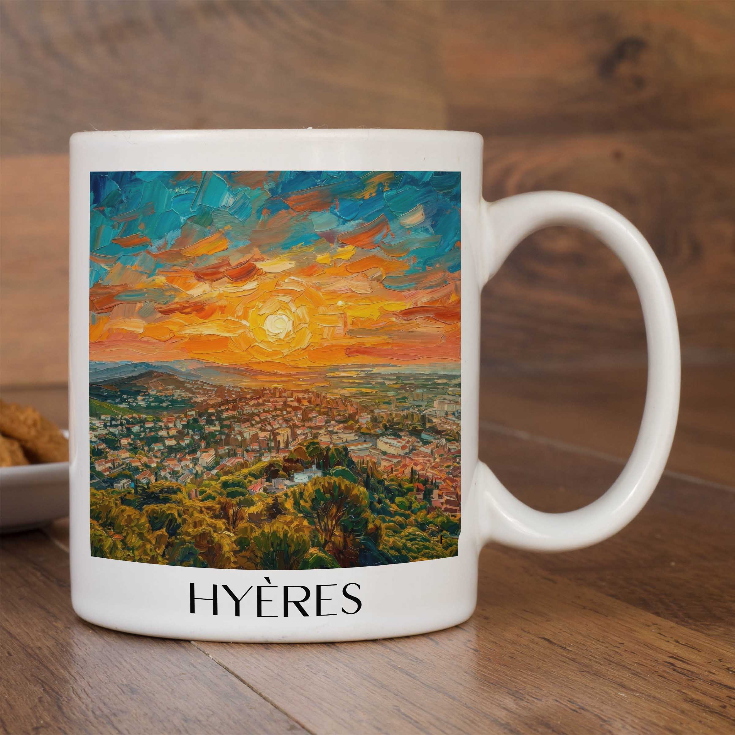 hyères-côte-d´azur-frankreich-kaffeebecher-oil-painting-oelgemaelde