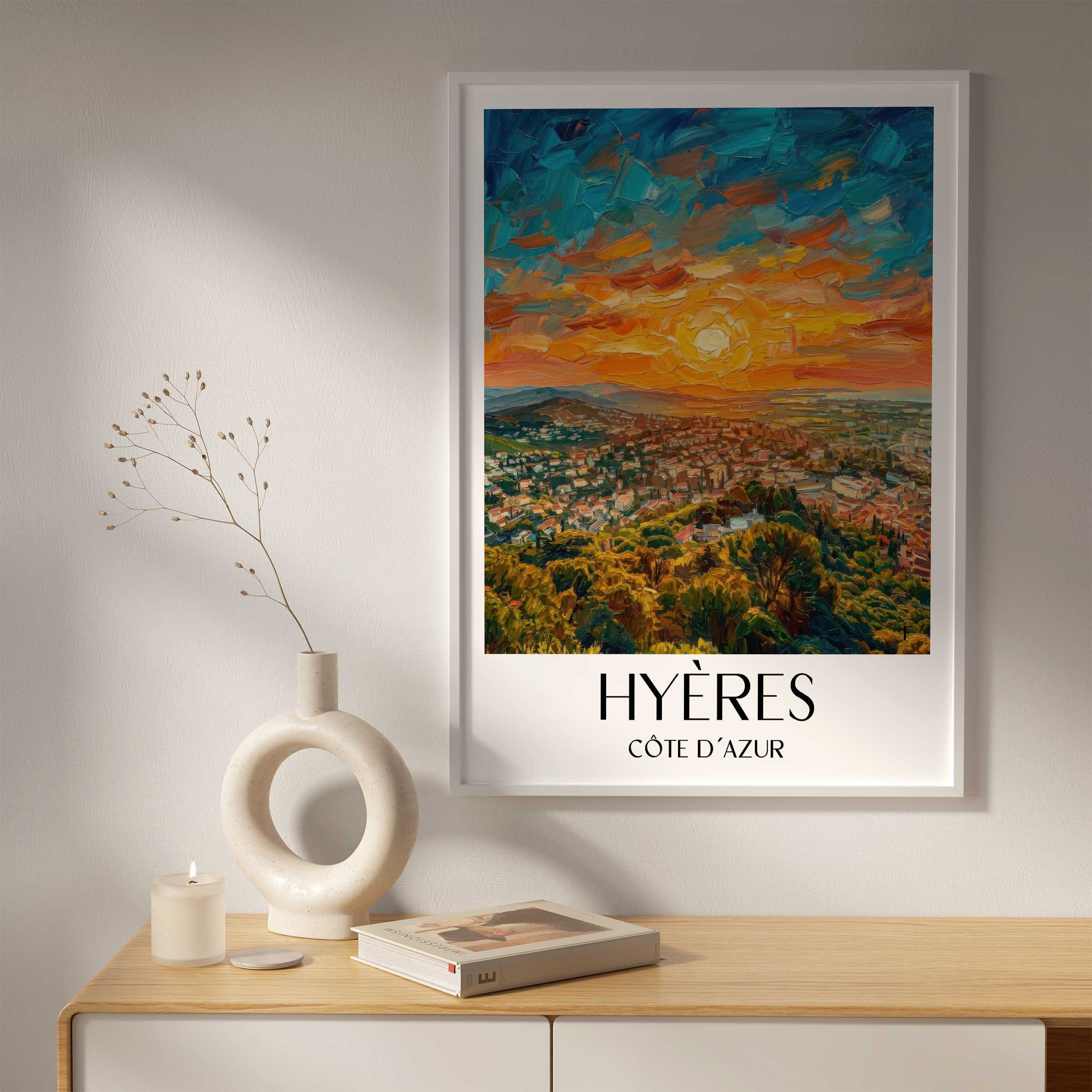 hyères-côte-d´azur-frankreich-poster-oil-painting-oelgemaelde