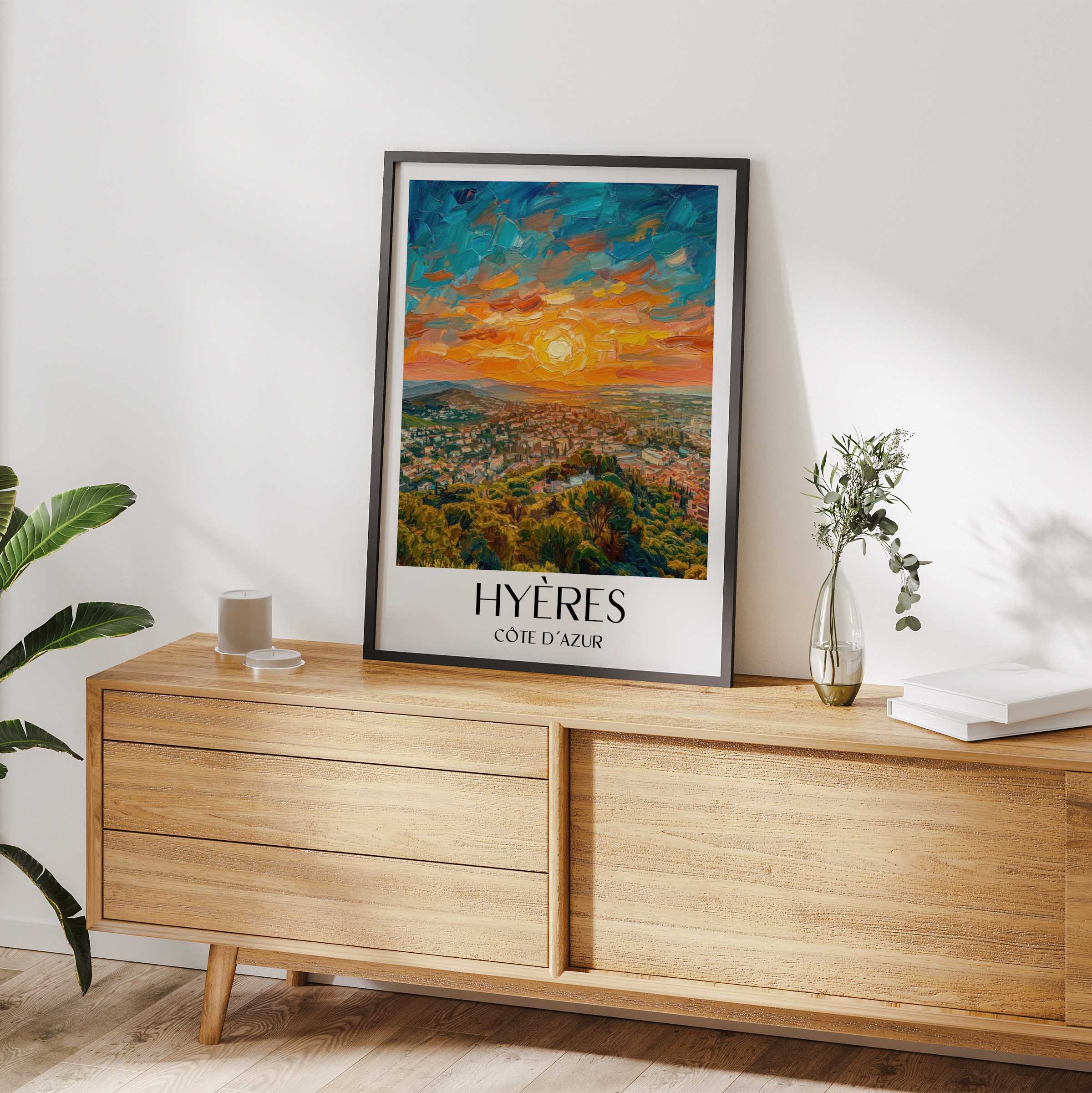 hyères-côte-d´azur-frankreich-poster-oil-painting-oelgemaelde
