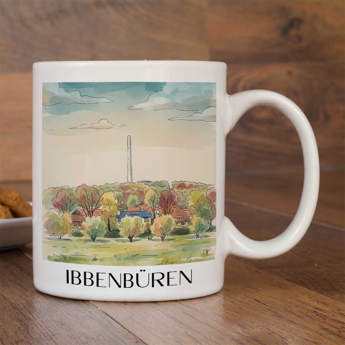 ibbenbüren-tecklenburger-land-deutschland-kaffeebecher-aquarell