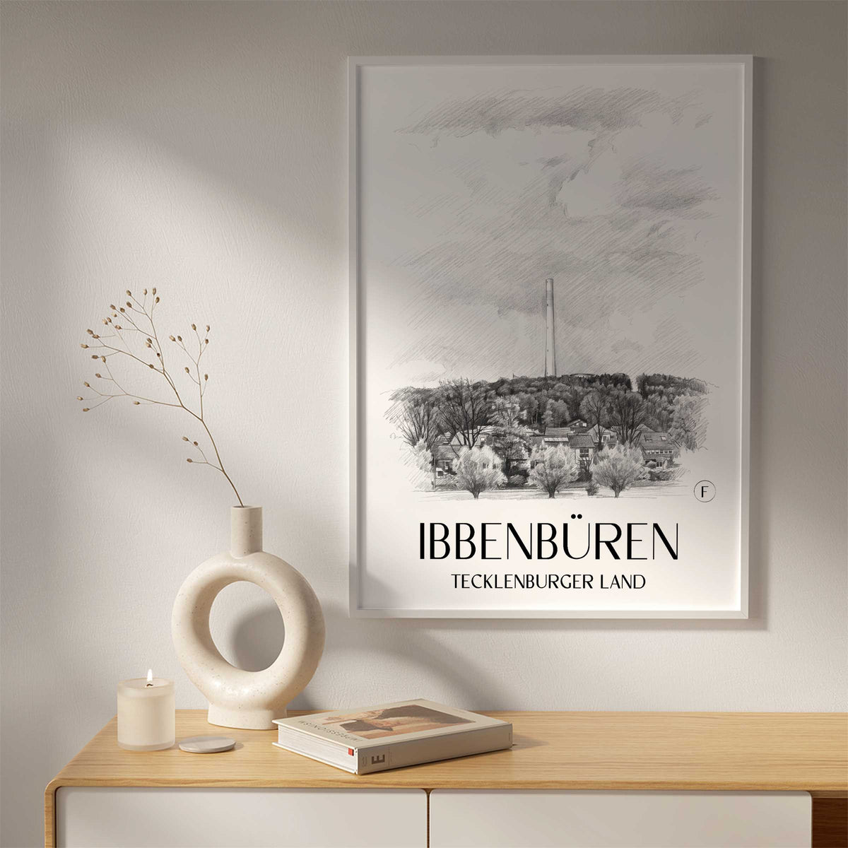 ibbenbüren-tecklenburger-land-deutschland-poster-bleistift-zeichnung-drawing