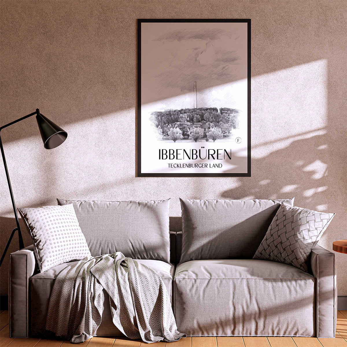 ibbenbüren-tecklenburger-land-deutschland-poster-bleistift-zeichnung-drawing
