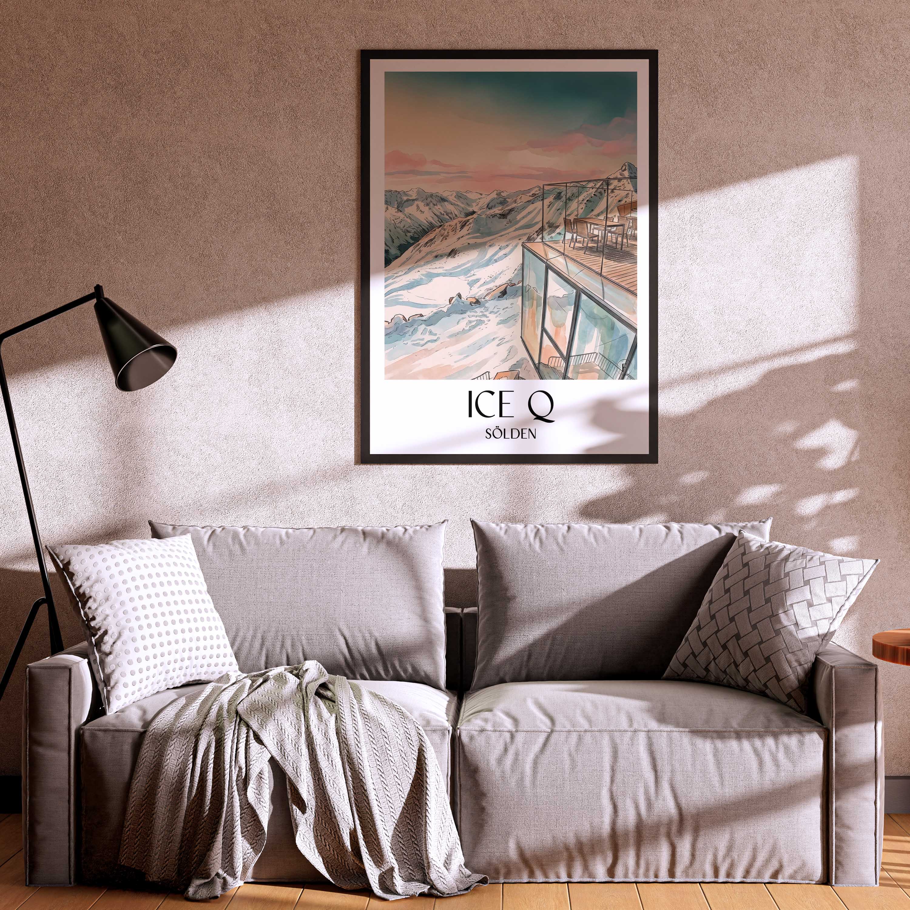 ice-q-sölden-österreich-und-österreich-poster-aquarell