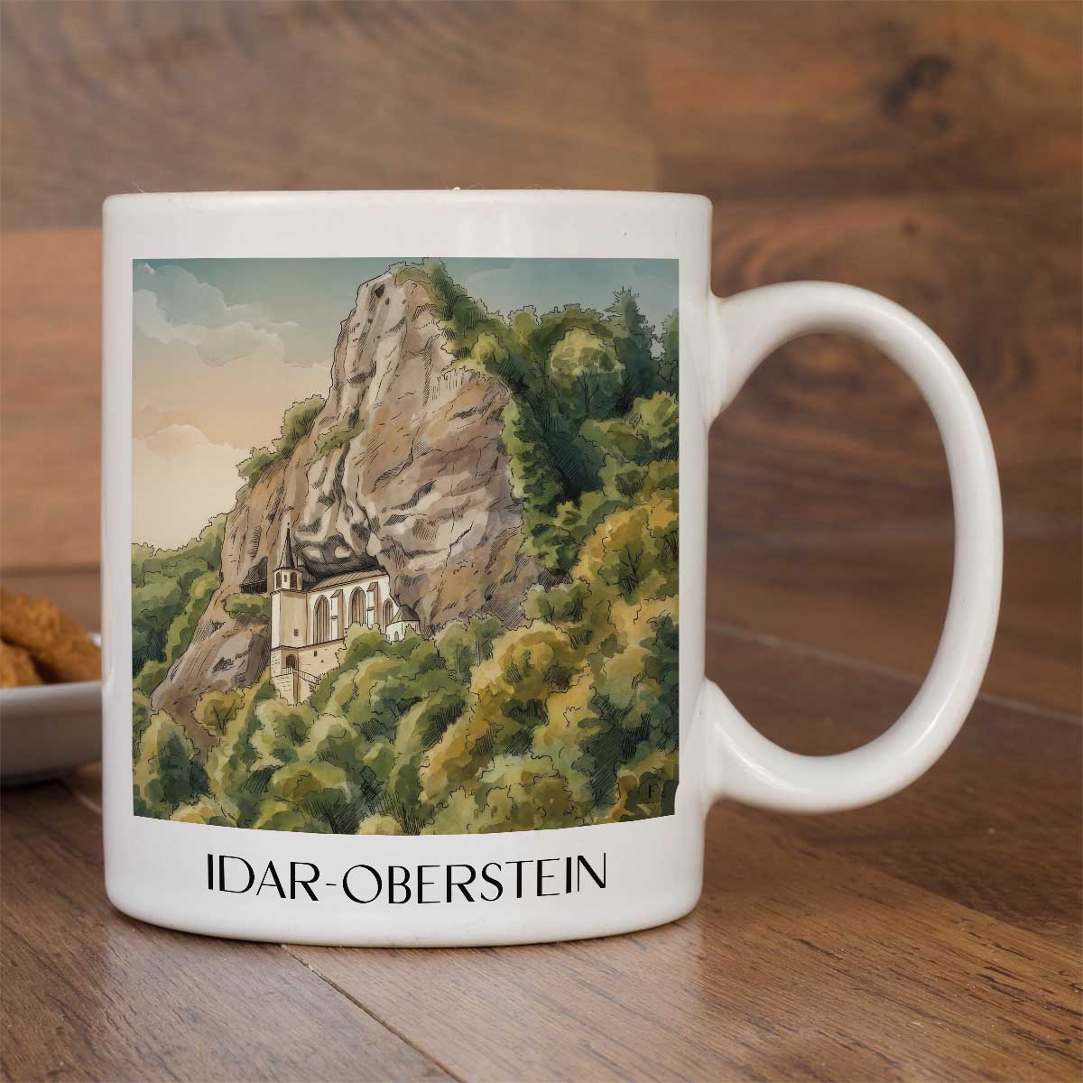 idar-oberstein-hunsrück-deutschland-kaffeebecher-aquarell