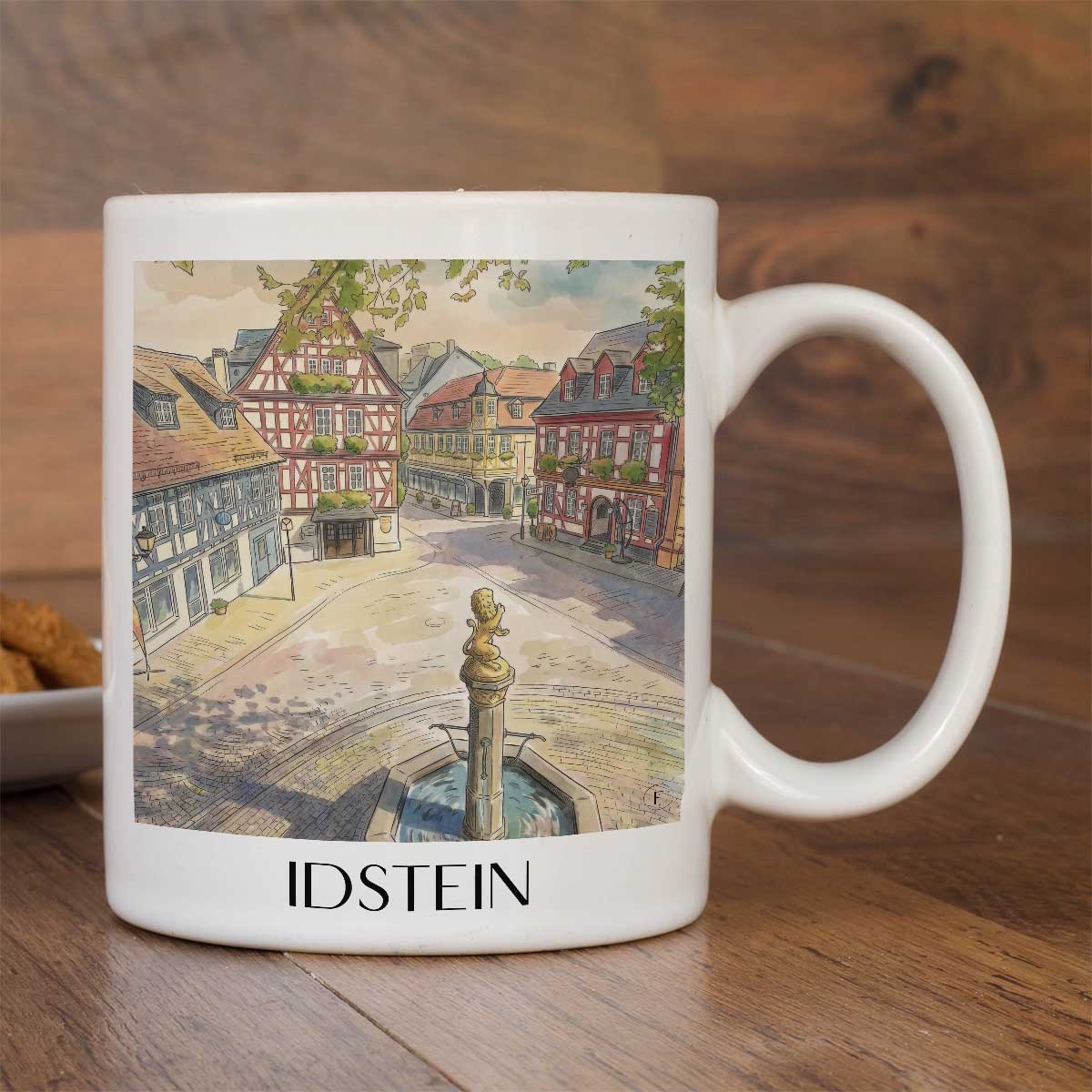 idstein-taunus-deutschland-kaffeebecher-aquarell