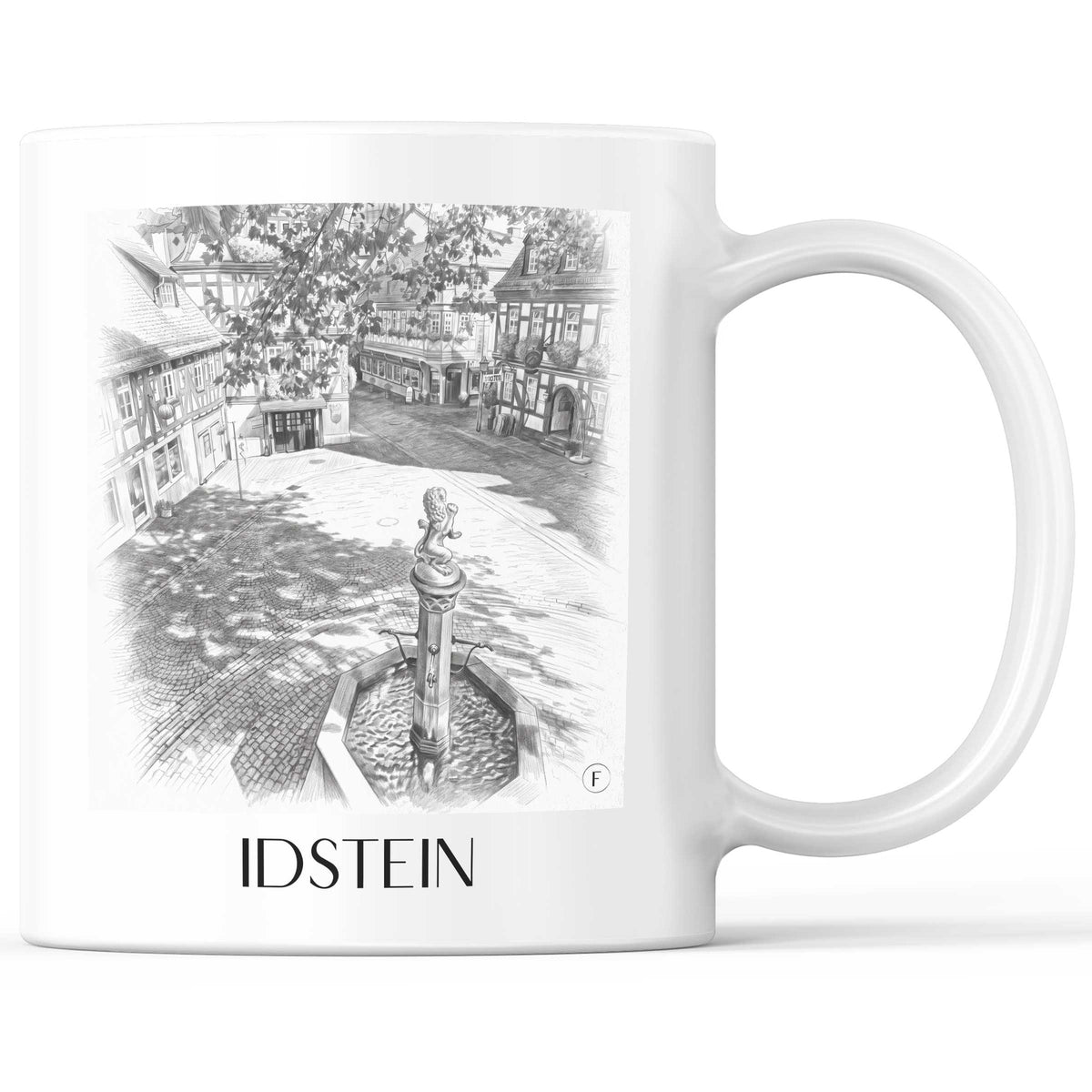 Idstein Kaffeebecher - Taunus - Deutschland Becher - Kaffeetasse im Zeichnung Stil