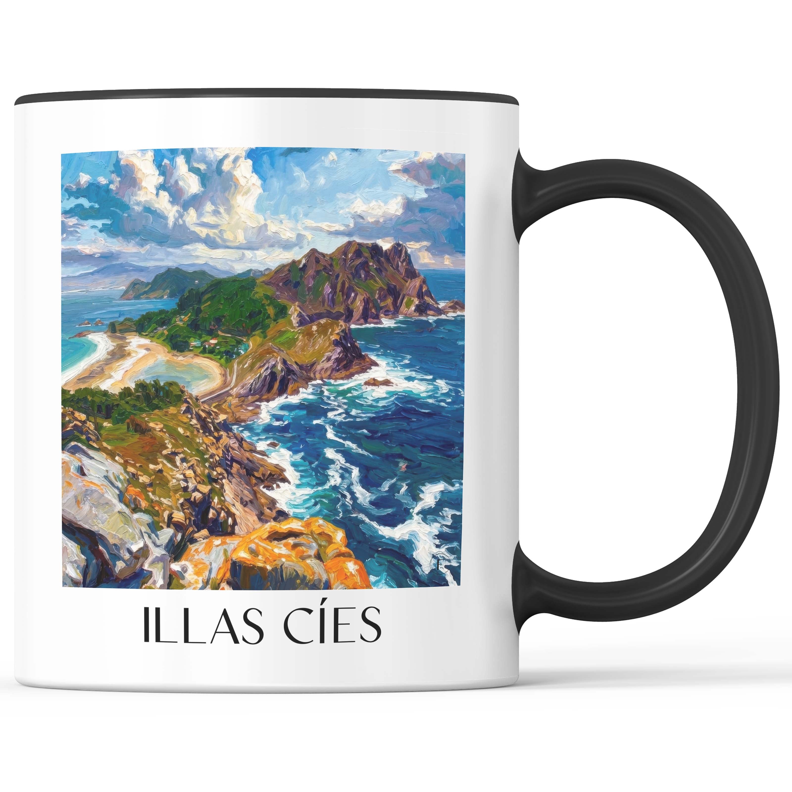 illas-cíes-spanien-spanien-kaffeebecher-oil-painting-oelgemaelde