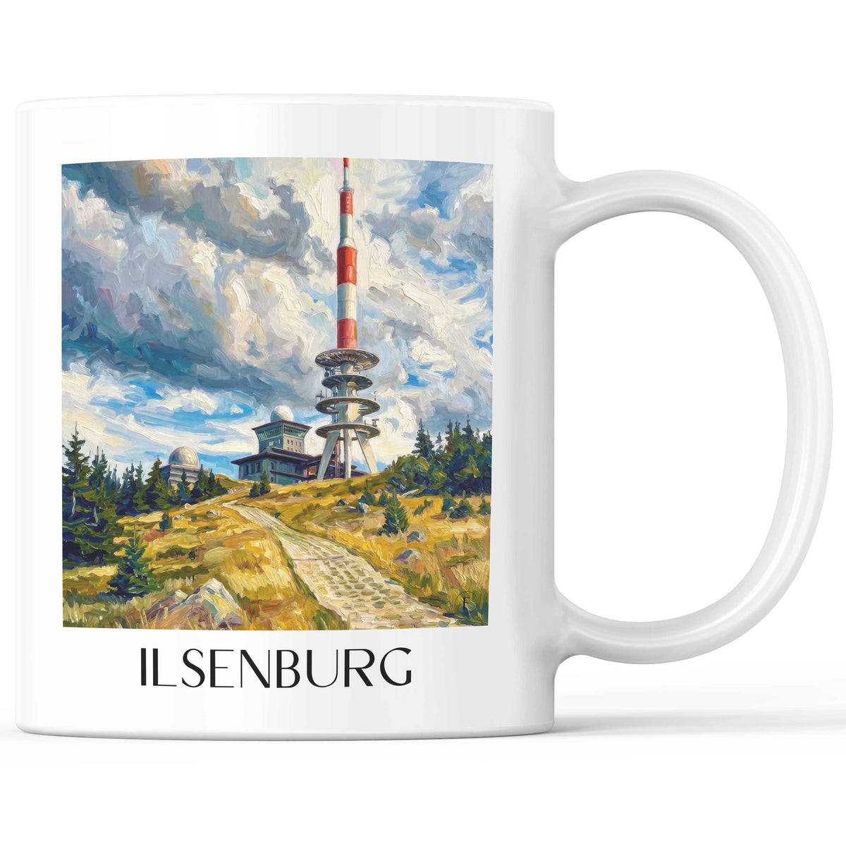 Ilsenburg Kaffeebecher - Harz - Deutschland Becher - Kaffeetasse im Ölgemälde Stil - favplace
