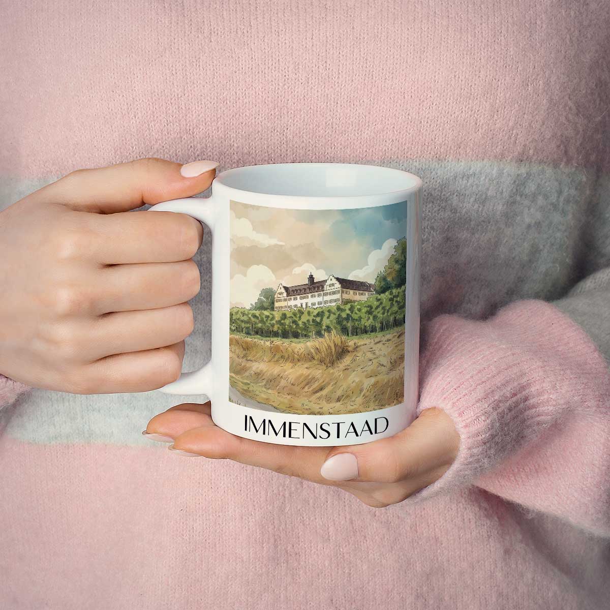 immenstaad-bodensee-deutschland-kaffeebecher-aquarell