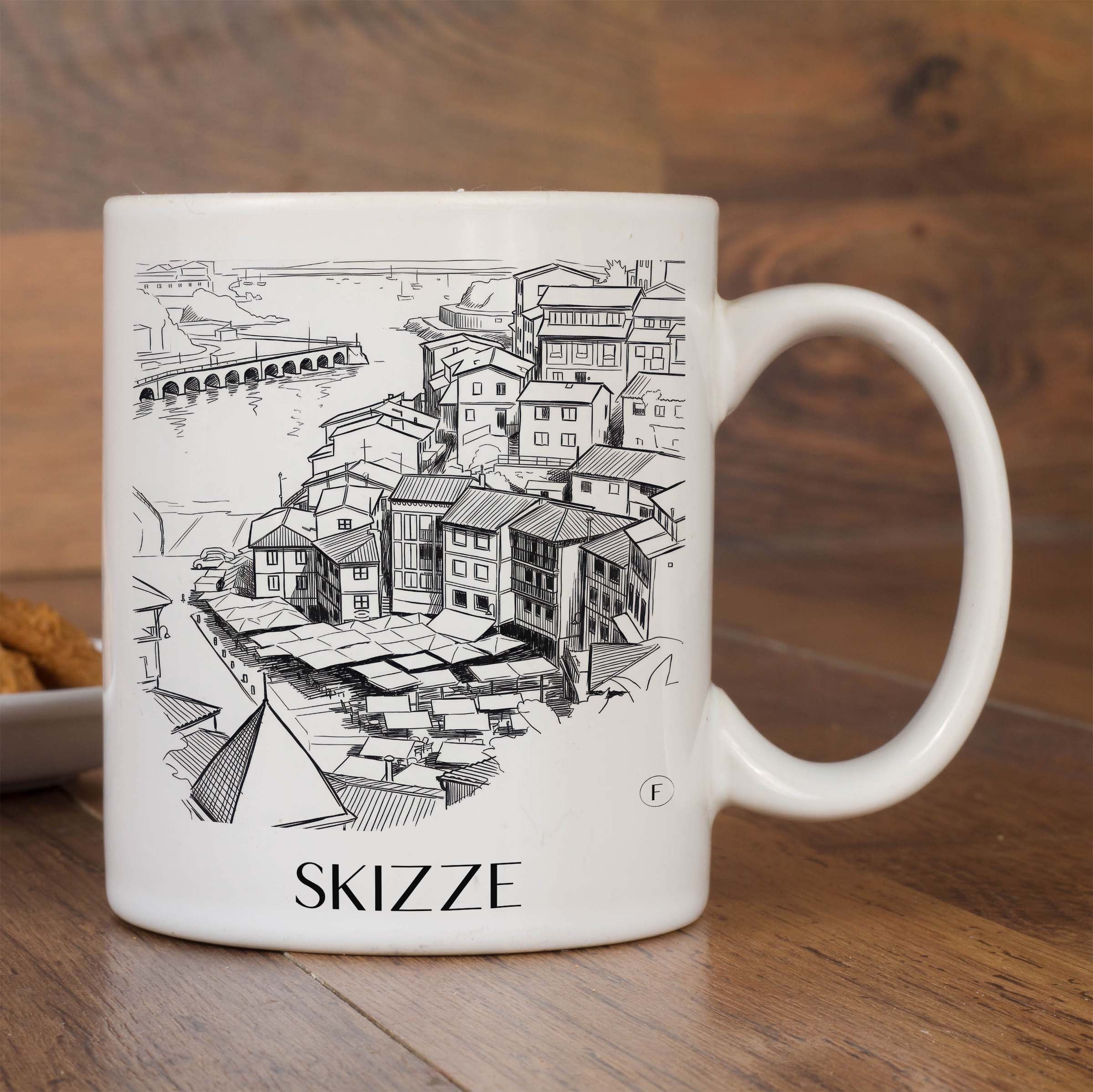 Individueller Kaffeebecher: Dein Lieblingsort als exklusives Kunstwerk auf einer Tasse - favplace