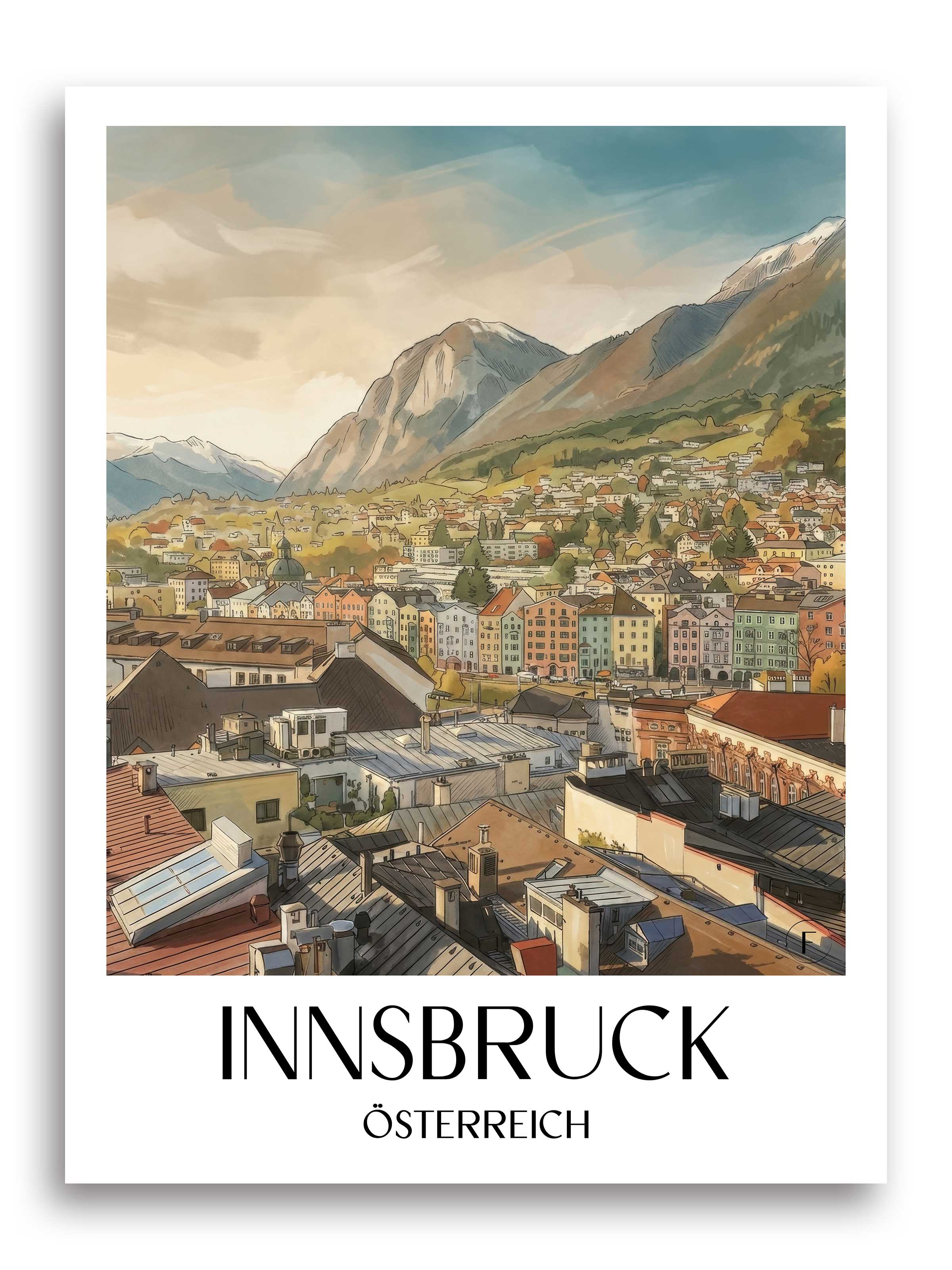 innsbruck-österreich-österreich-poster-aquarell