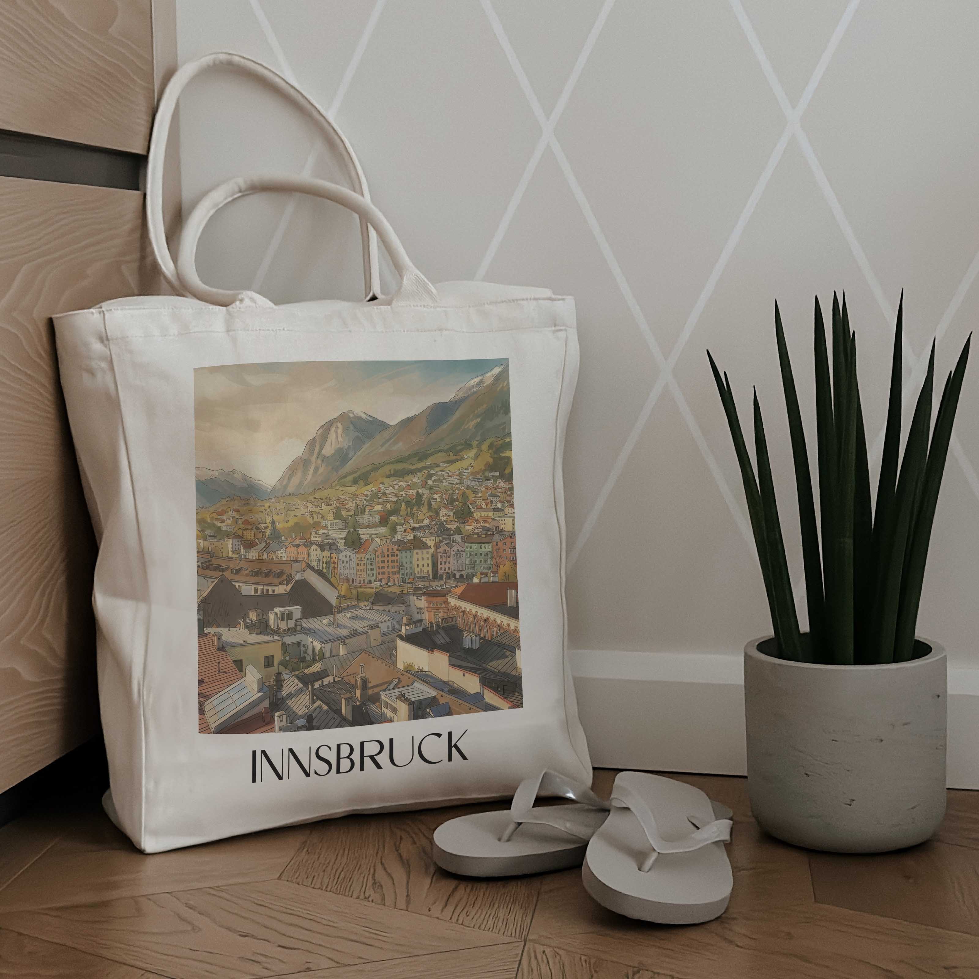 innsbruck-österreich-österreich-einkaufstasche-aquarell