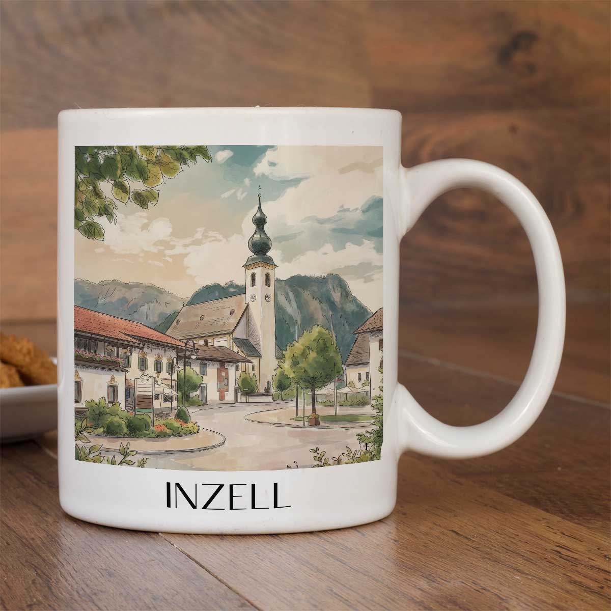 inzell-chiemgau-deutschland-kaffeebecher-aquarell
