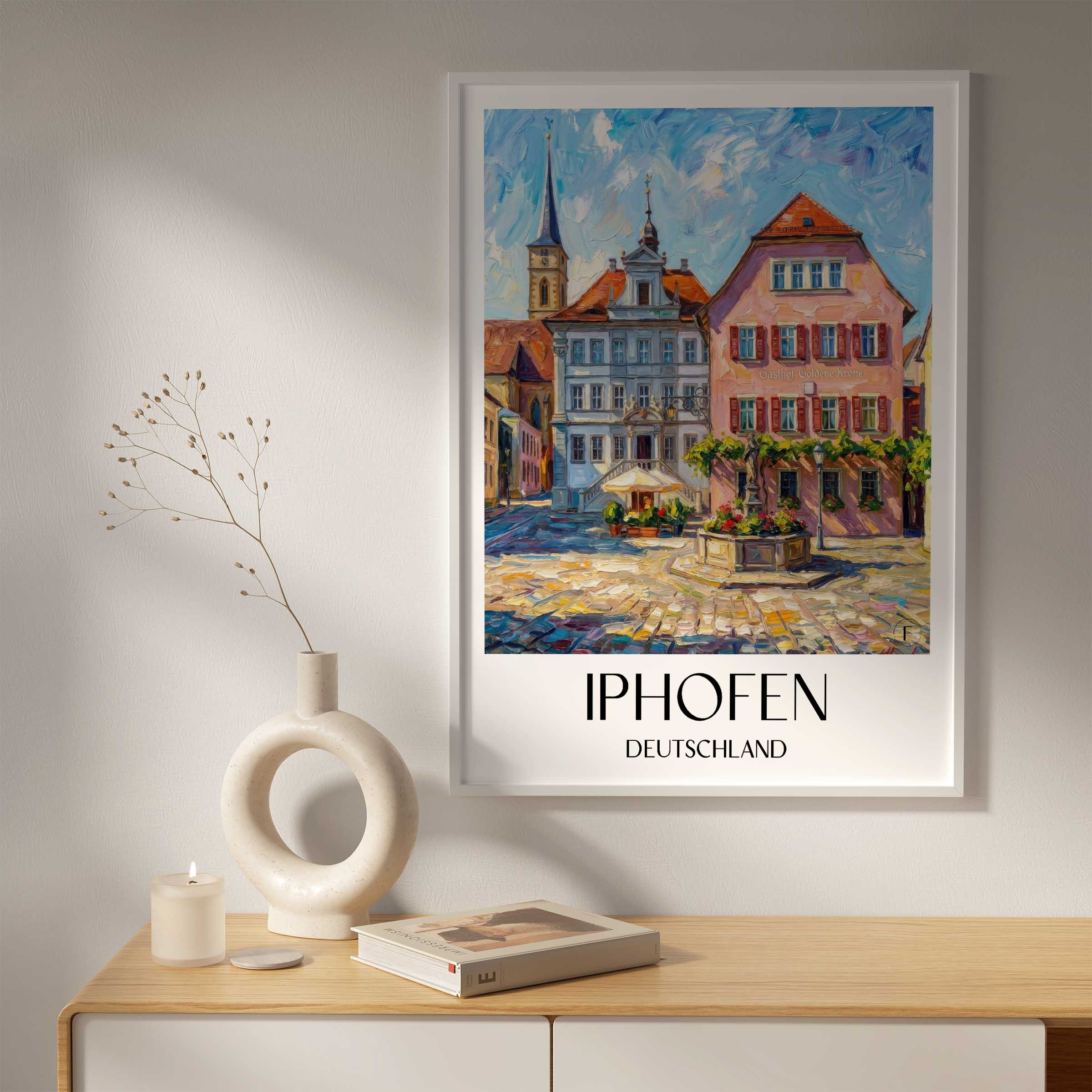 iphofen-deutschland-poster-oil-painting-oelgemaelde