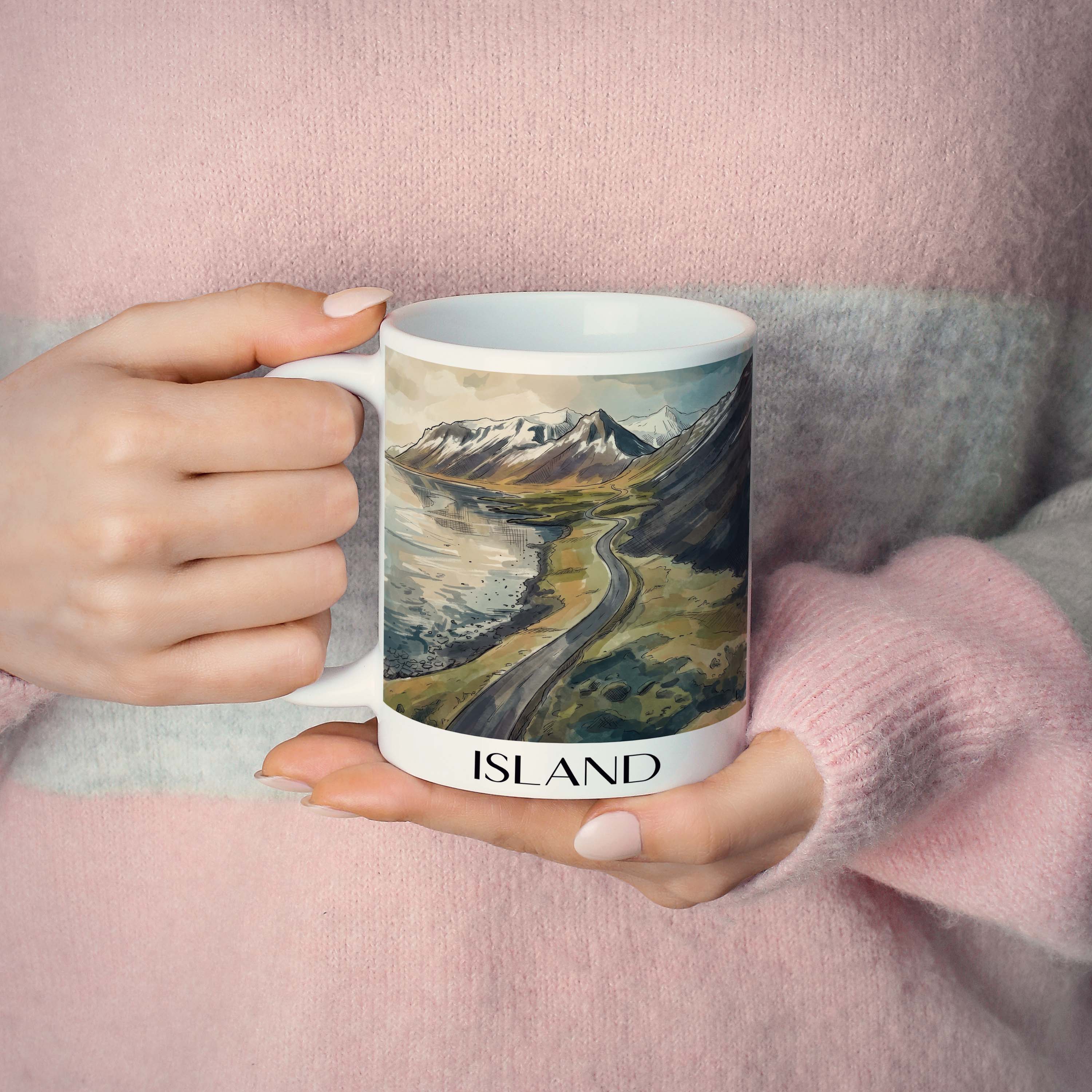 island-island-kaffeebecher-aquarell
