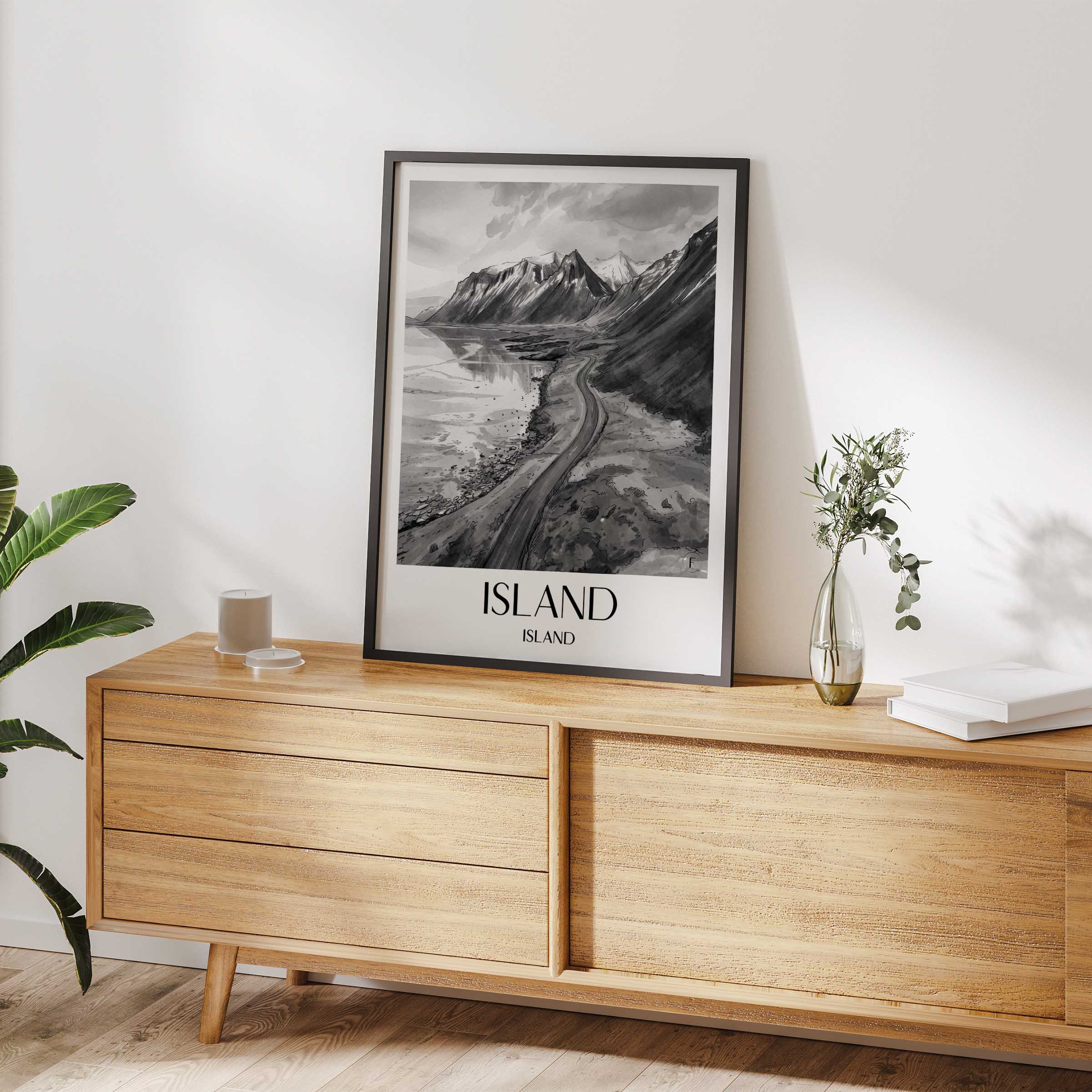 island-island-poster-aquarell-schwarz-weiss
