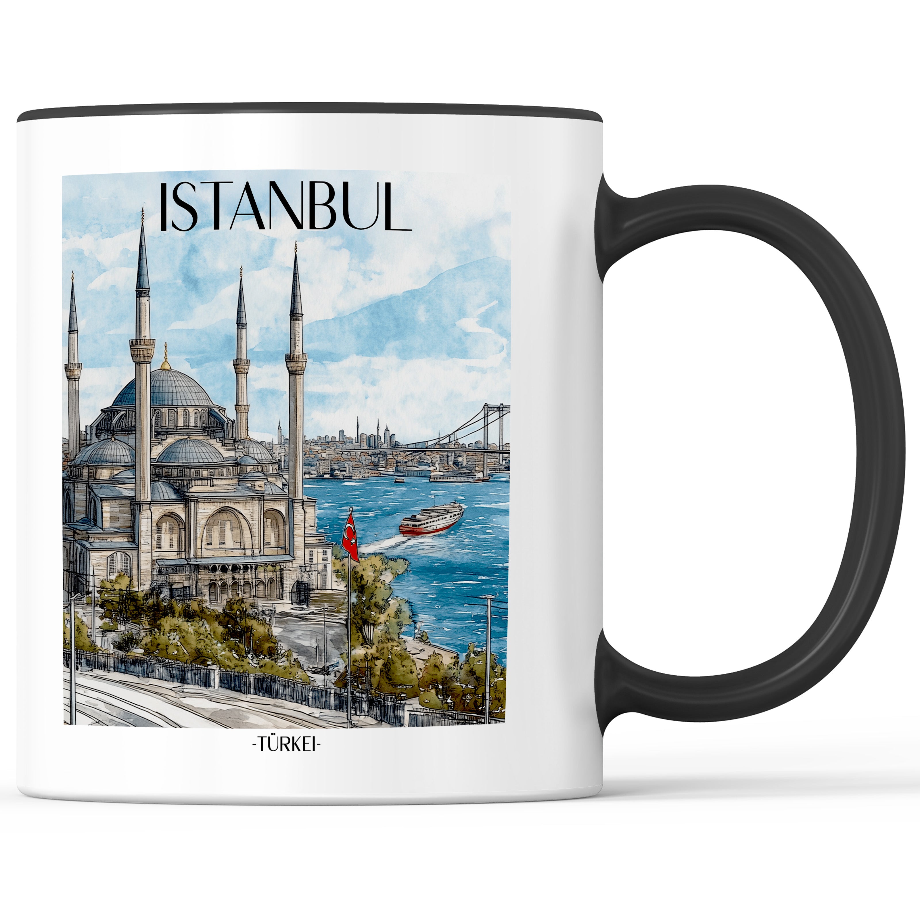 istanbul-türkei-einkaufstasche-aquarell