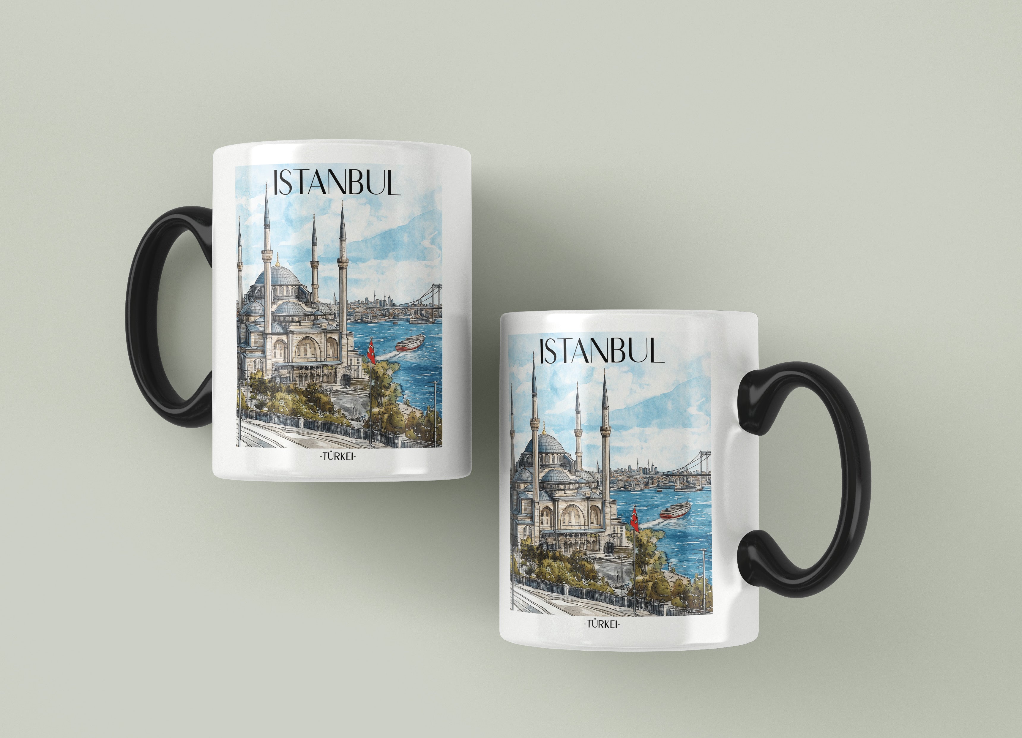 istanbul-türkei-einkaufstasche-aquarell