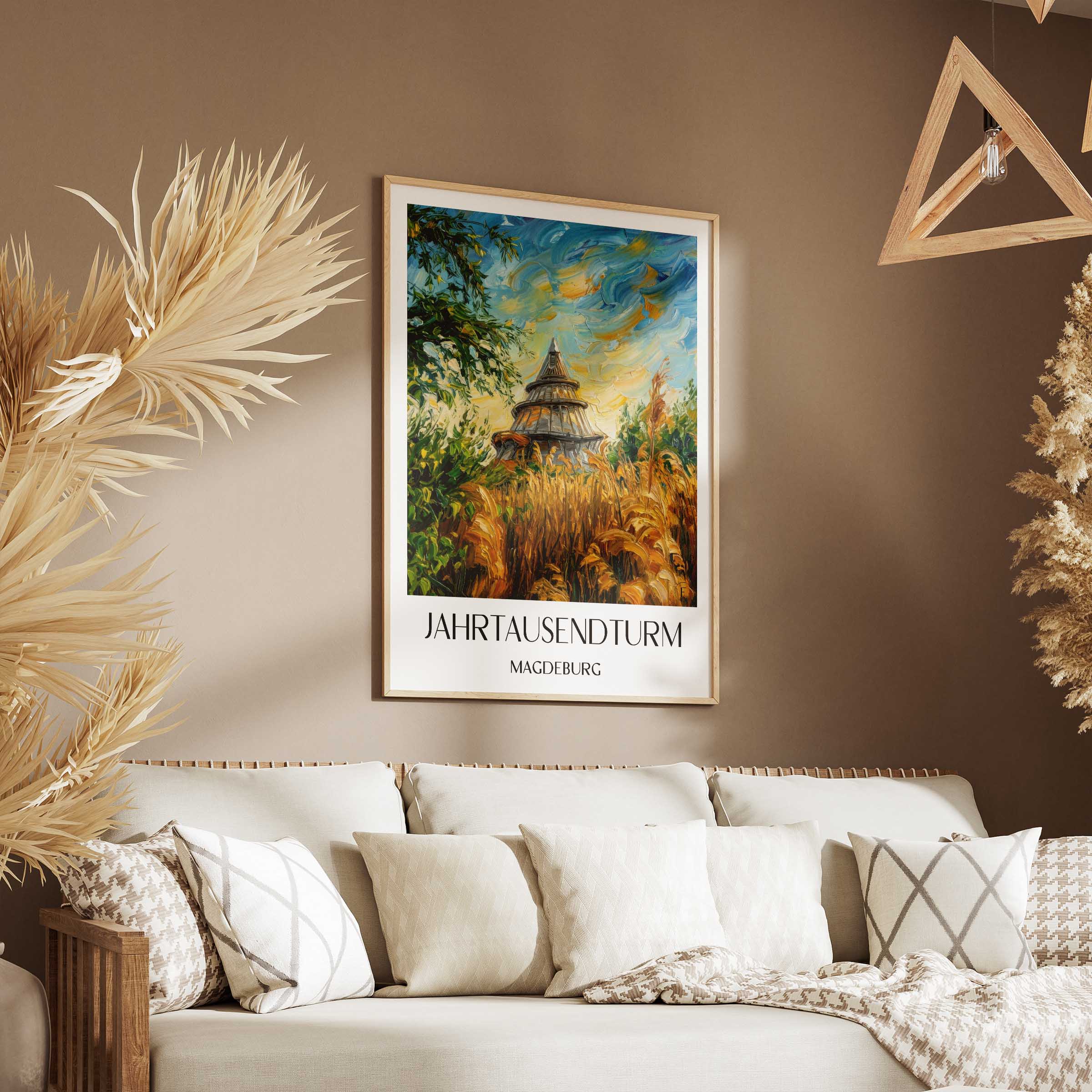 jahrtausendturm-magdeburg-deutschland-poster-oil-painting-oelgemaelde