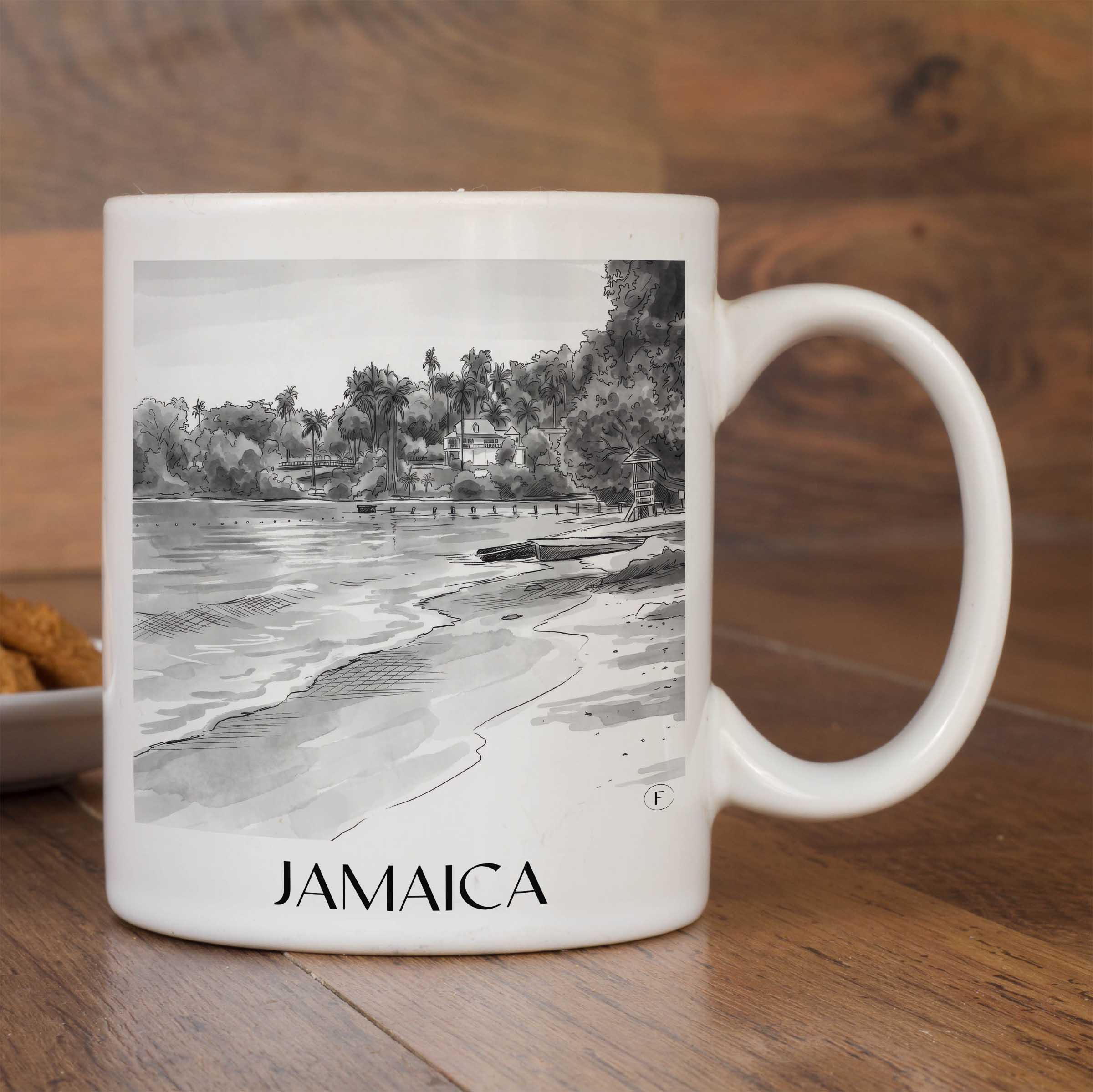 jamaica-jamaika-kaffeebecher-aquarell-schwarz-weiss